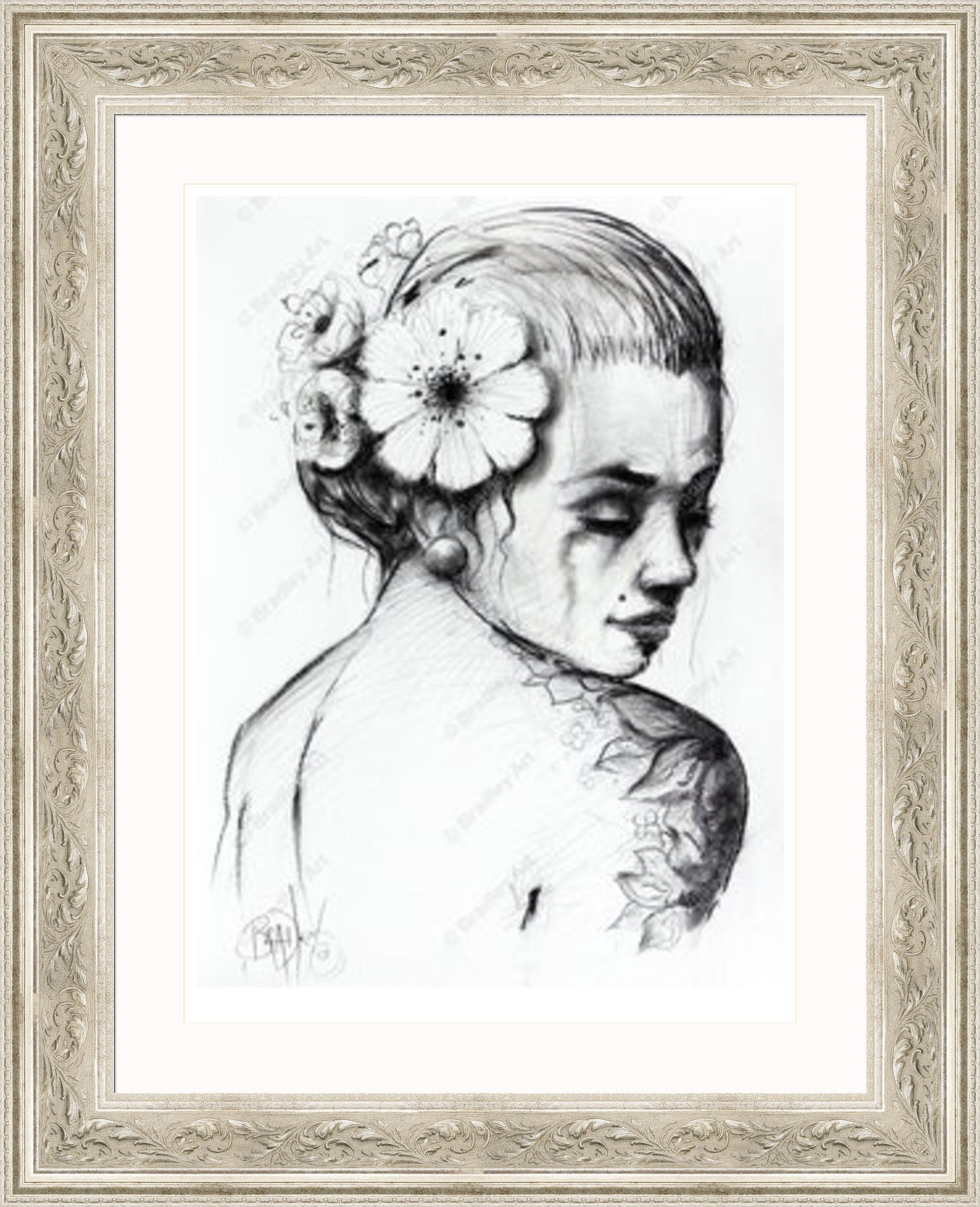 "Study I" (B&W) Print