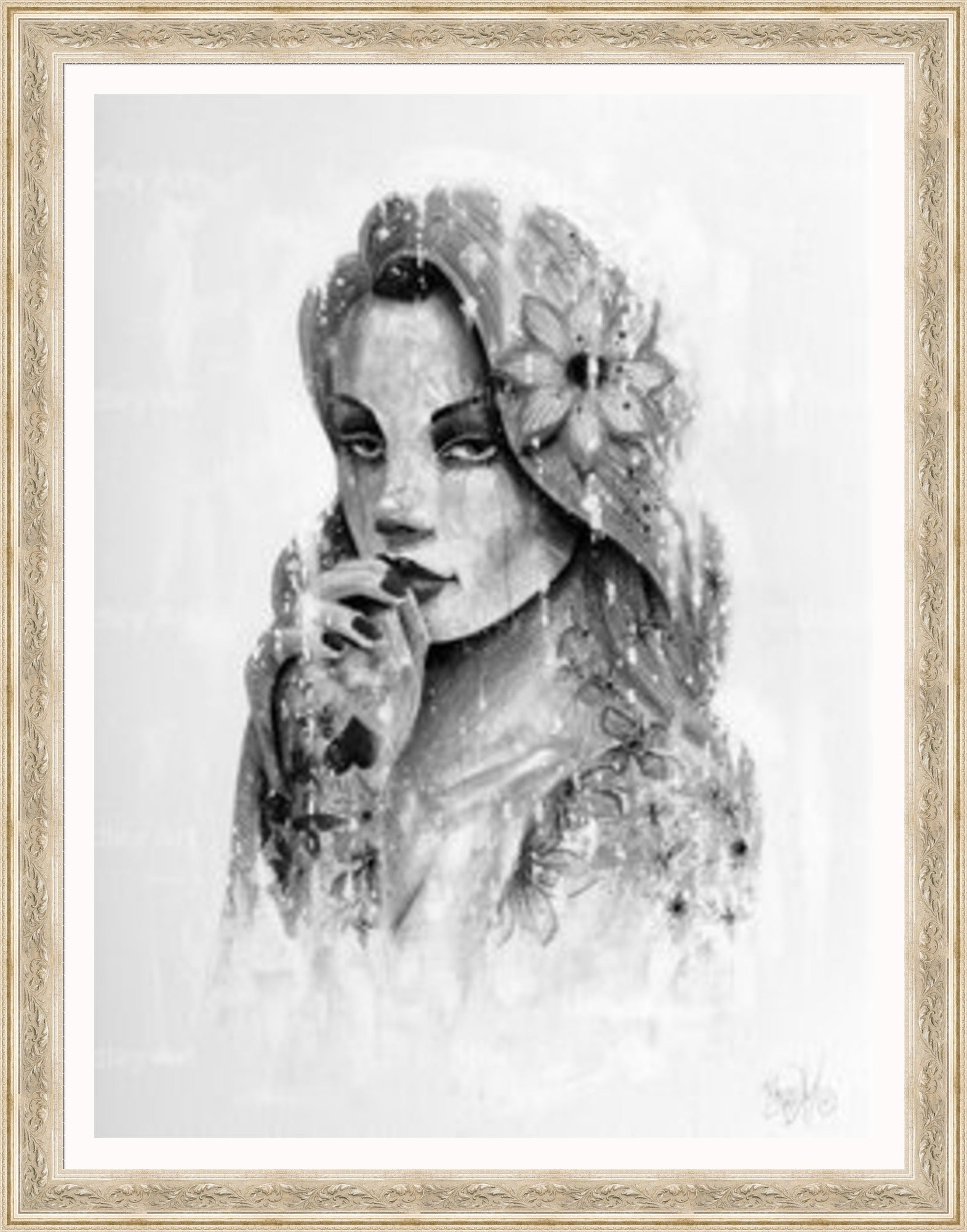 "Serenity" (B&W) Canvas