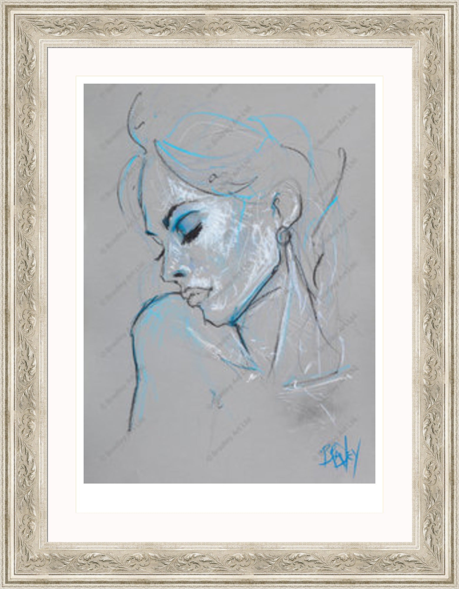 "Study I" (Grey) Print