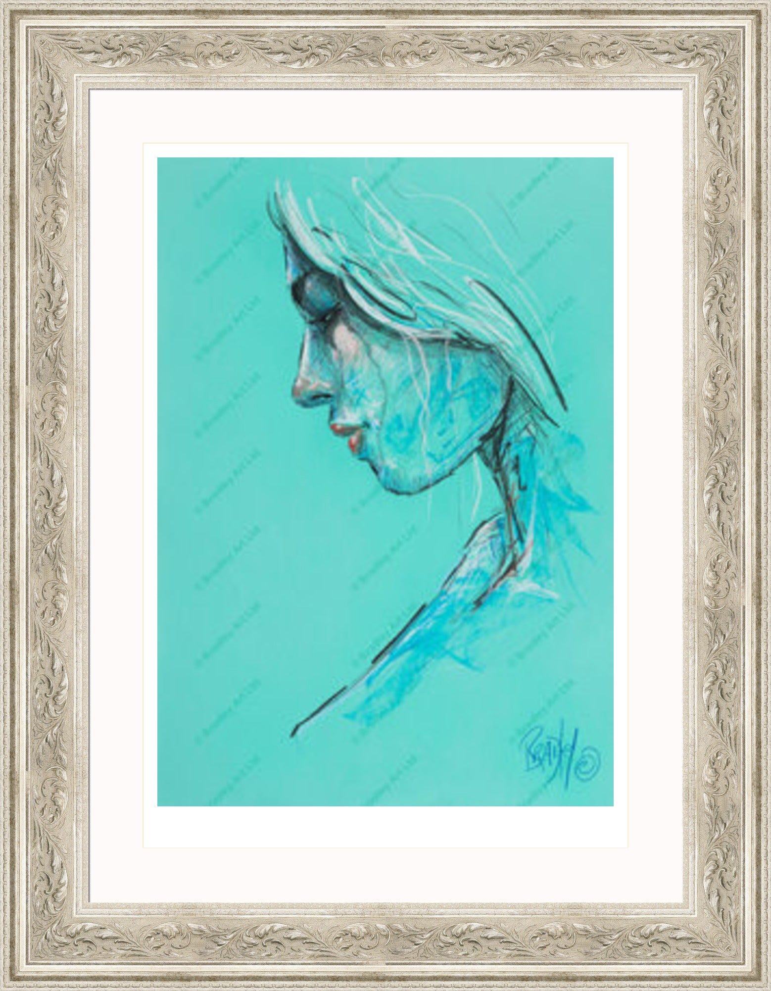 "Study III" (Green) Print
