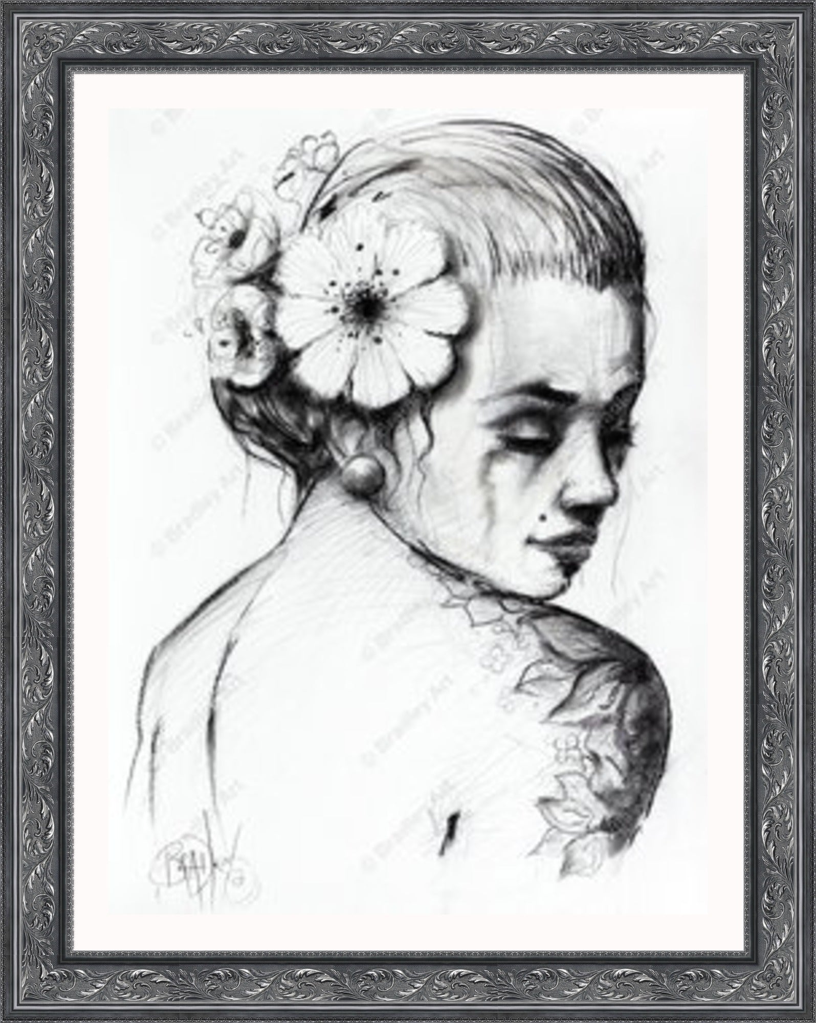 "Study I" (B&W) Canvas