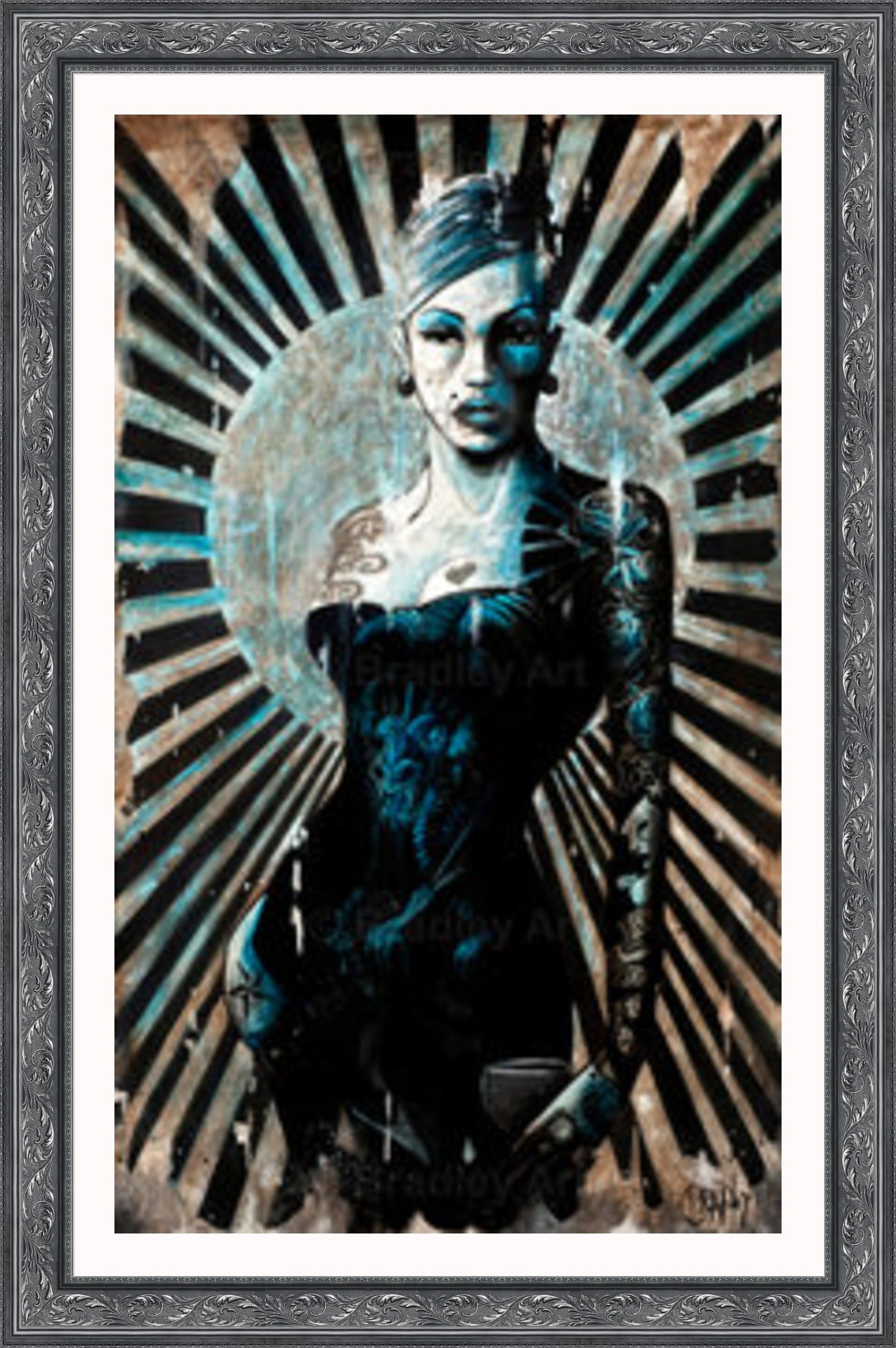 "La Femme Bleue" Canvas