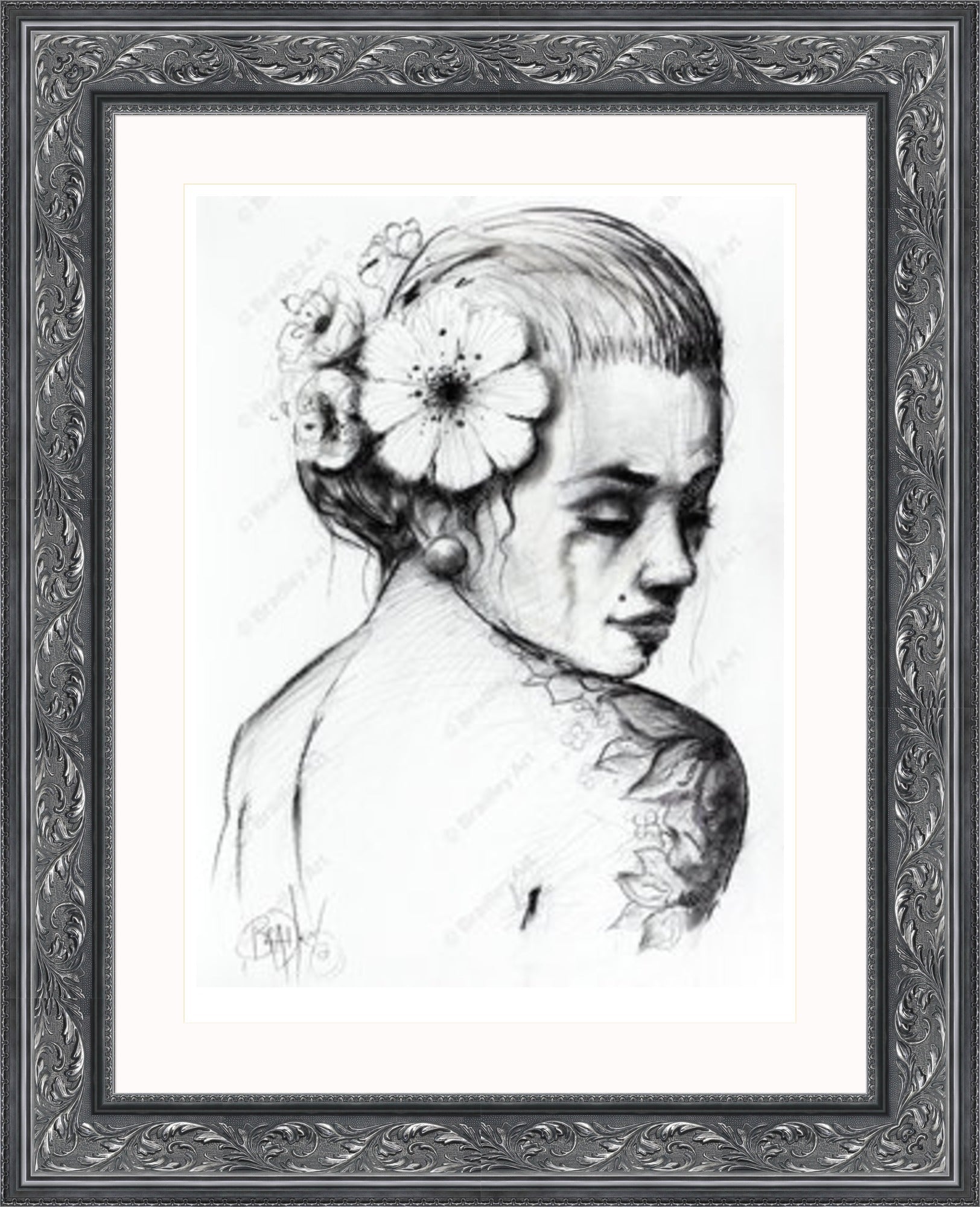 "Study I" (B&W) Print