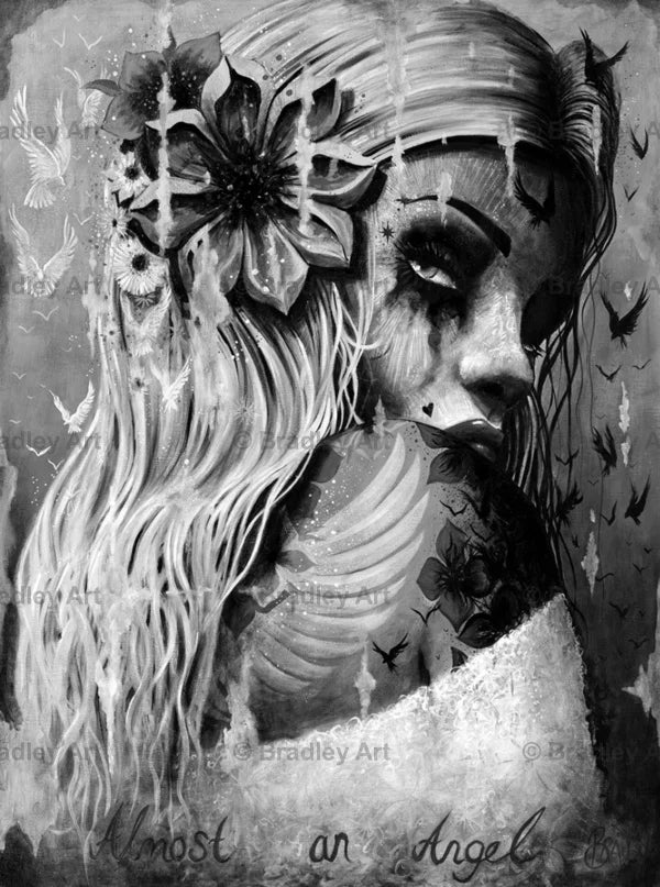 "Almost an Angel" (B&W)