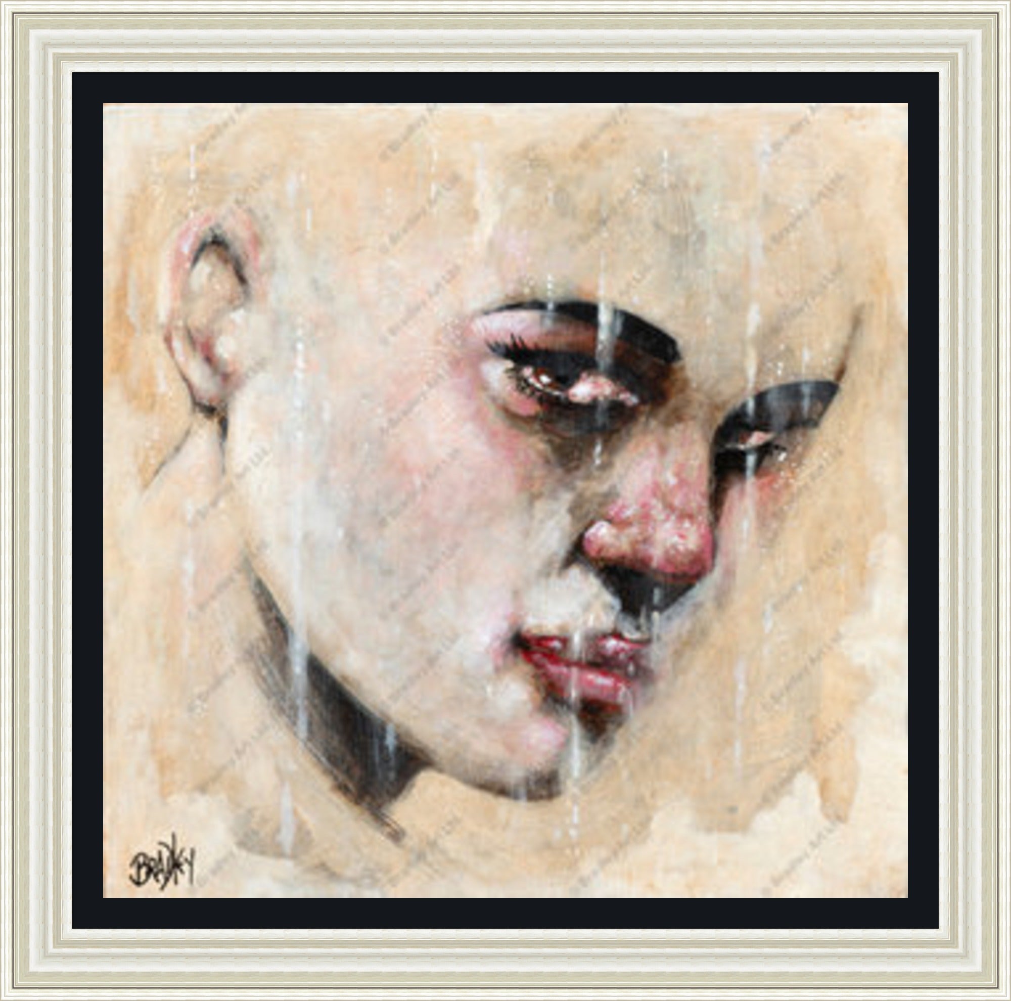 "Sorrow" (Square) HE Canvas