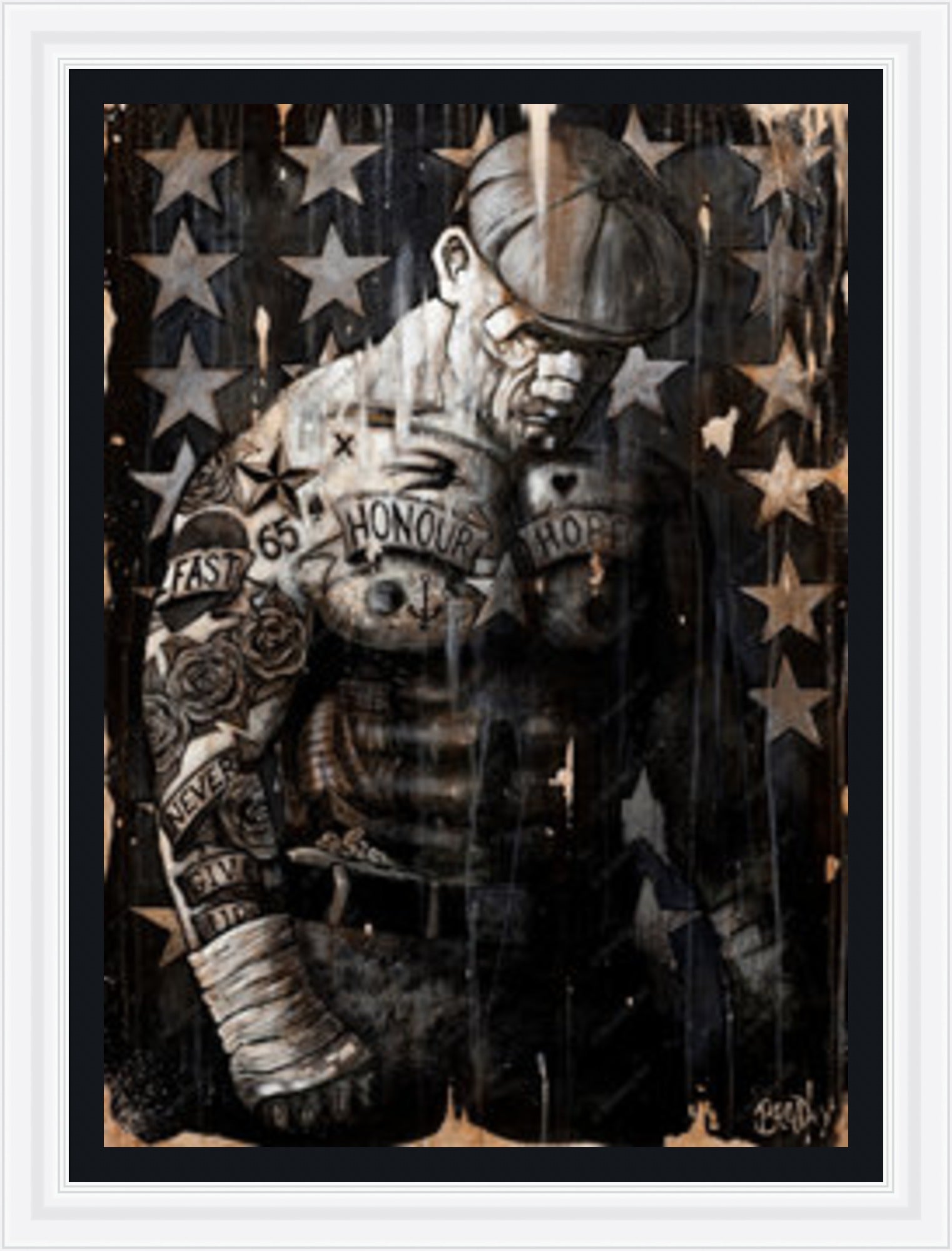 "Never Give Up" HE Canvas