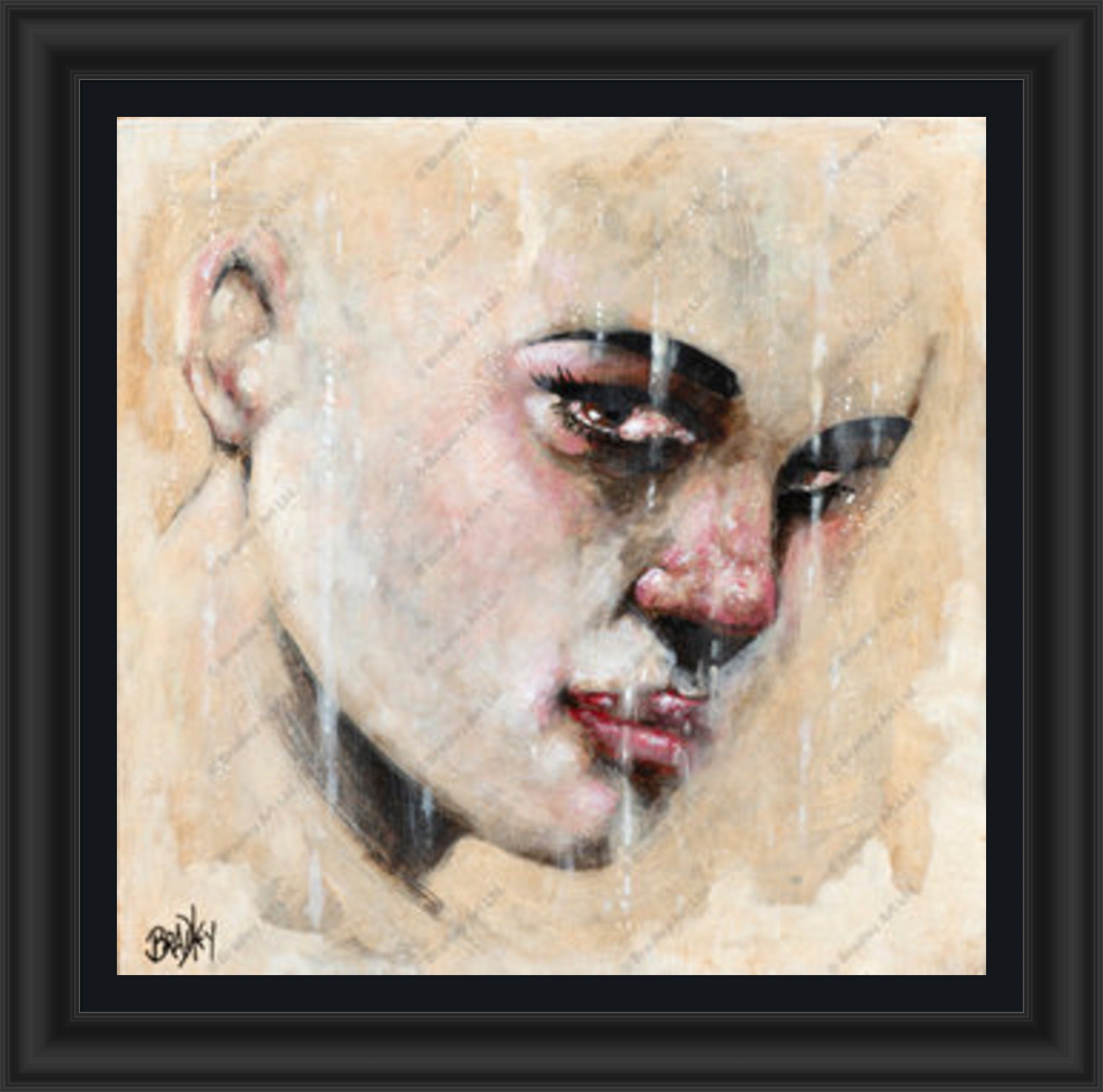 "Sorrow" (Square) HE Canvas