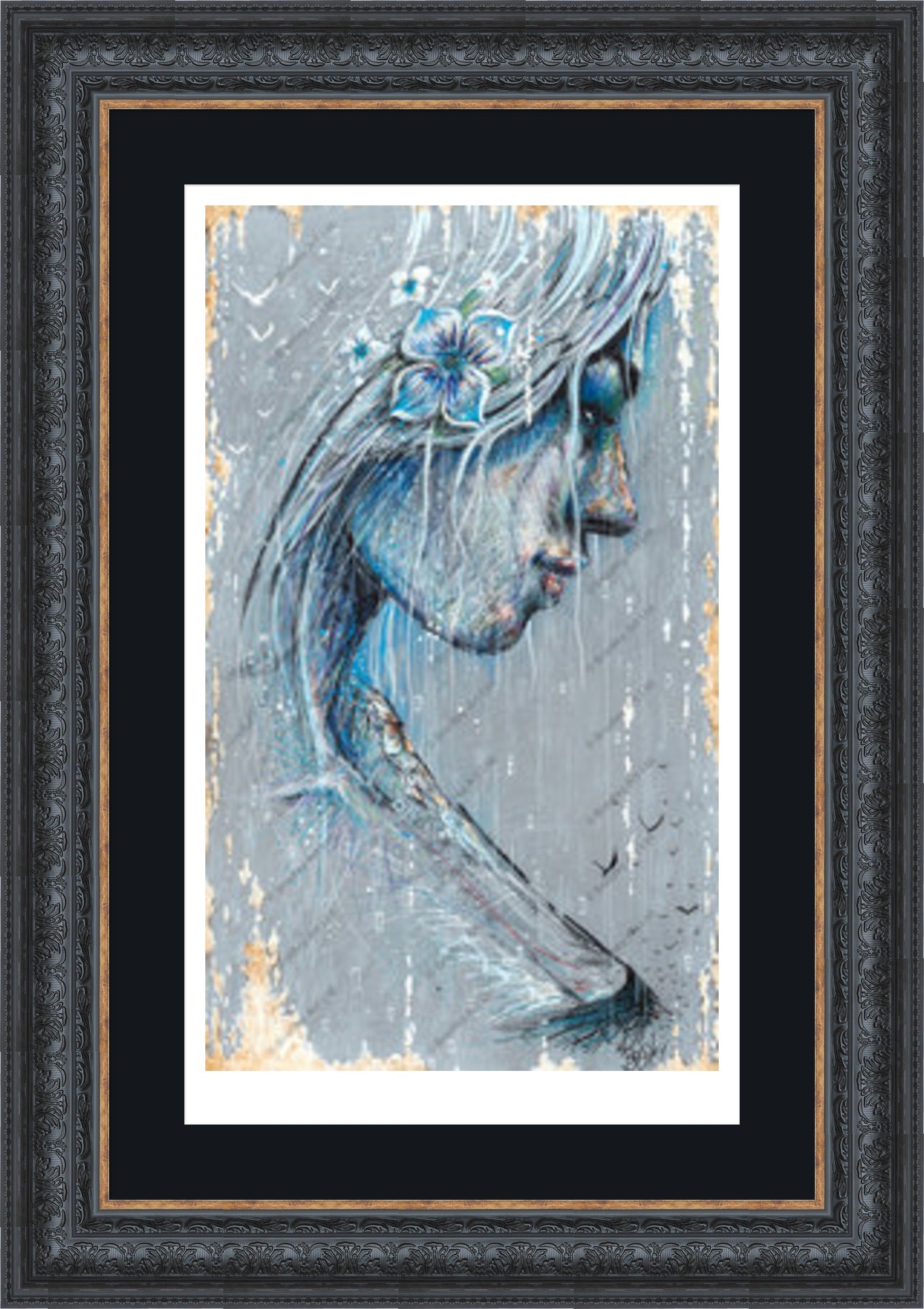 "Sorrow" (Grey) Print