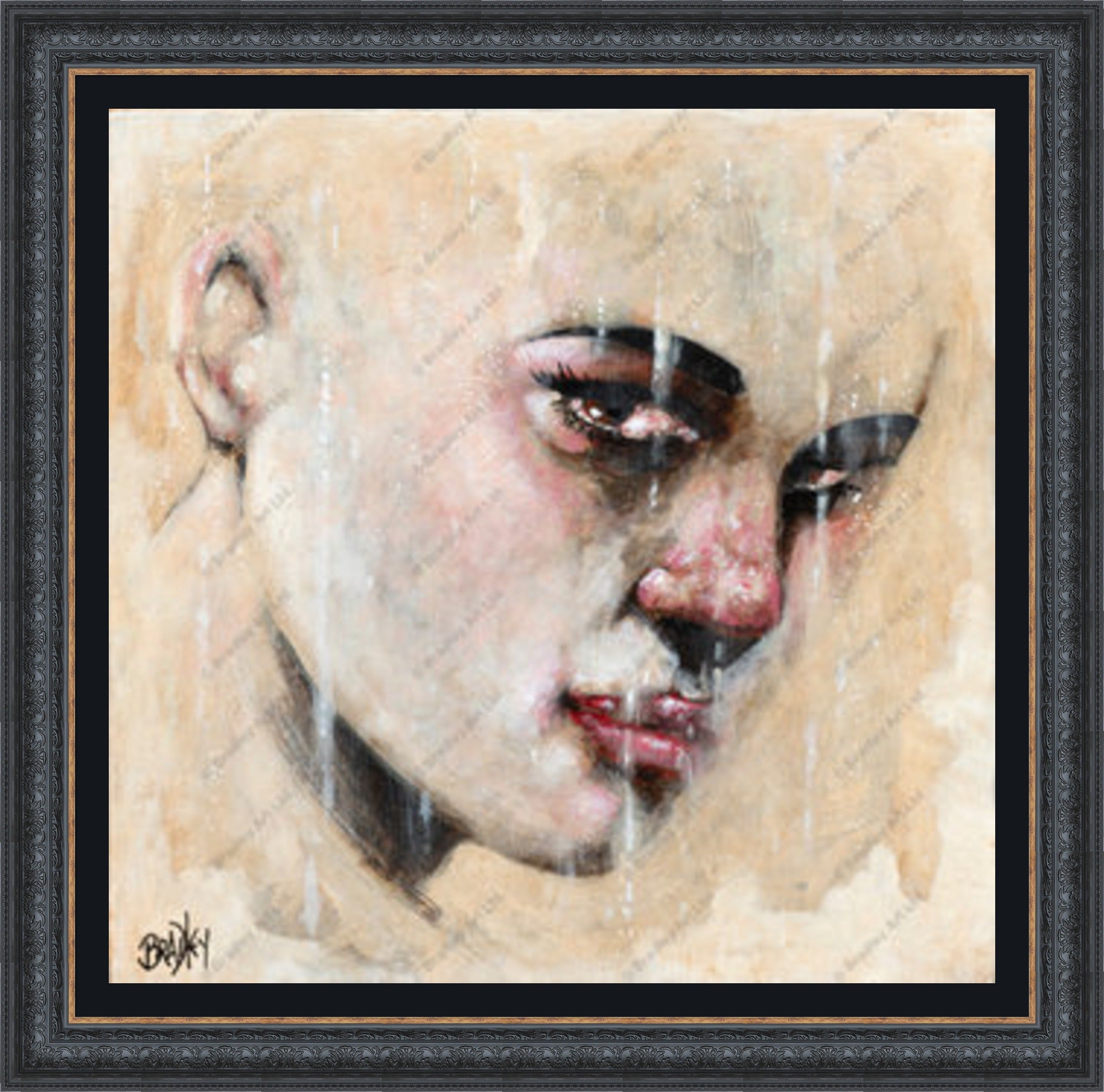 "Sorrow" (Square) HE Canvas