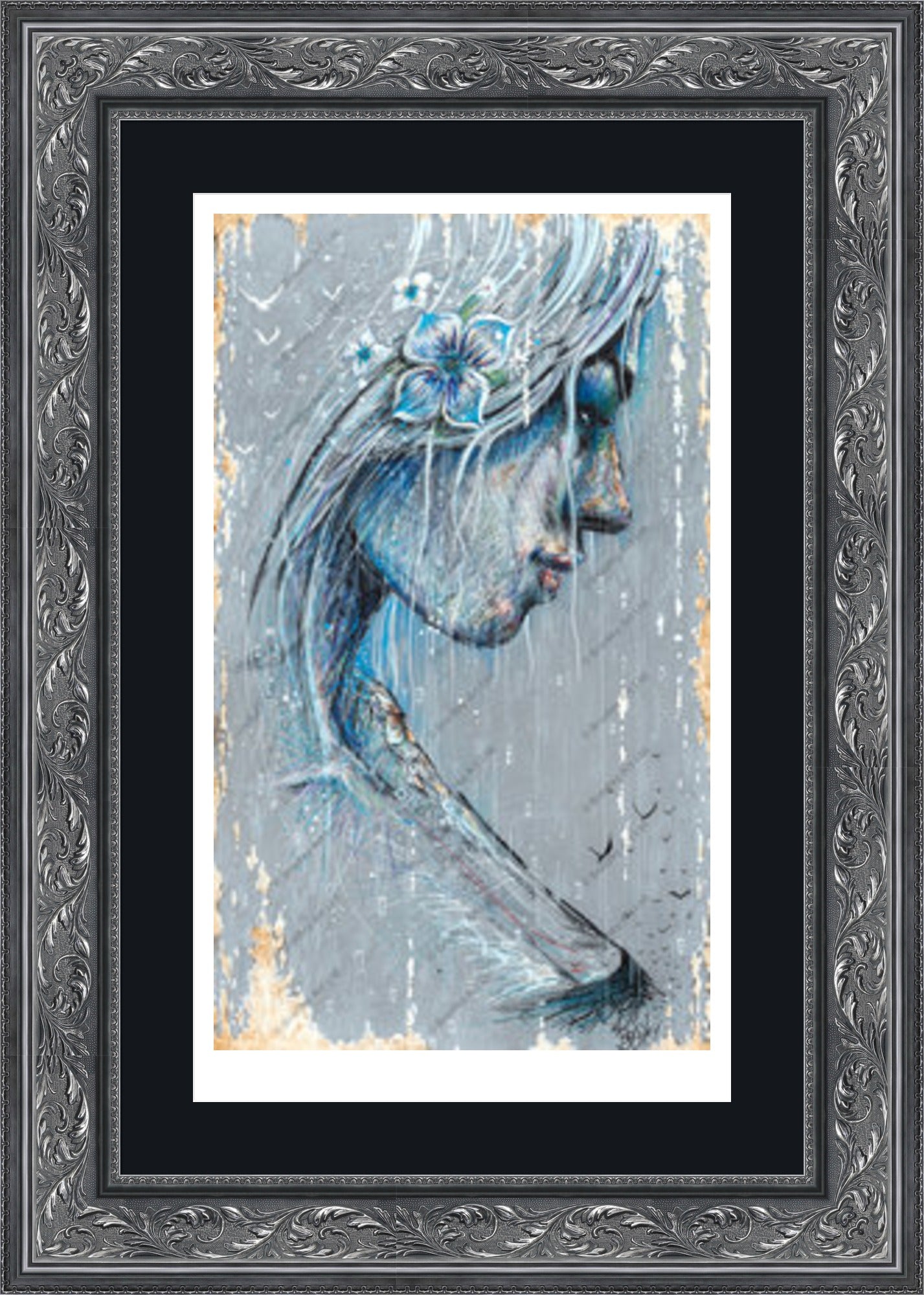 "Sorrow" (Grey) Print