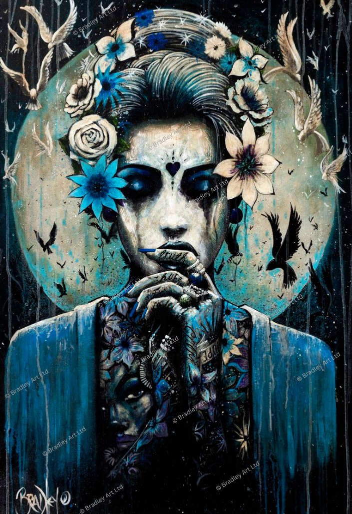 "Bleue" HE Canvas