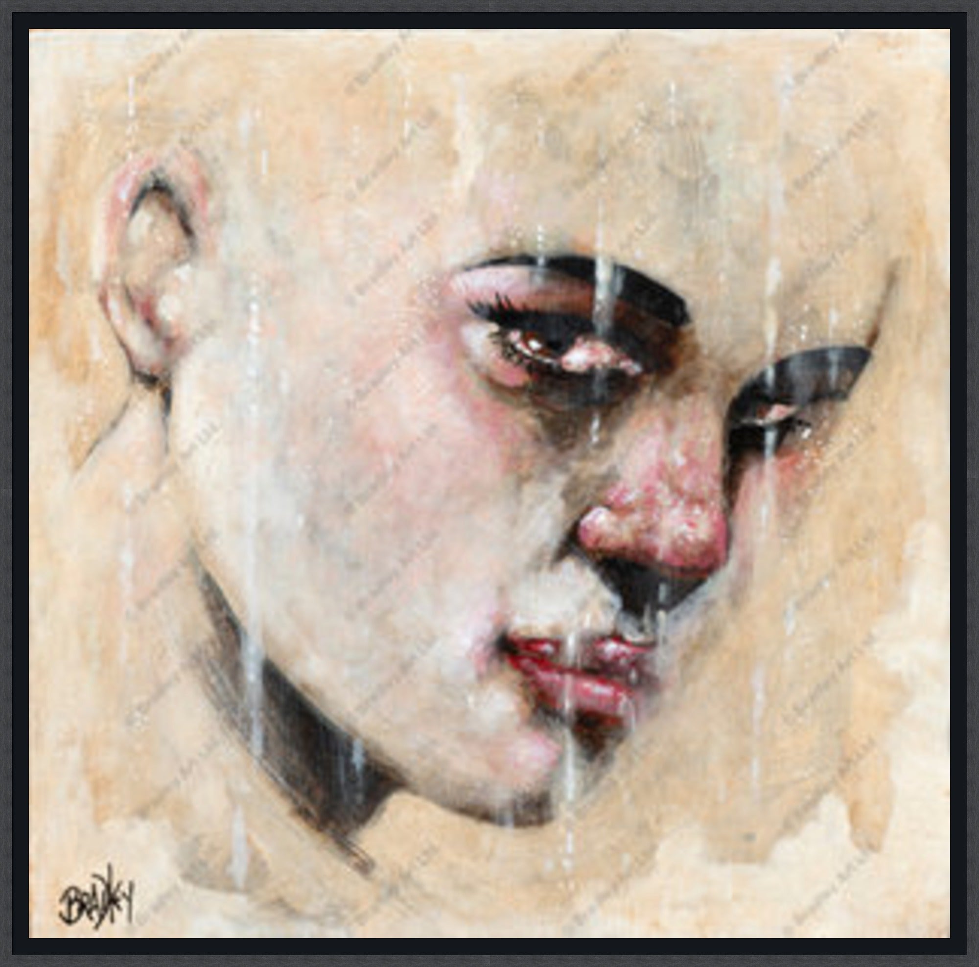 "Sorrow" (Square) HE Canvas