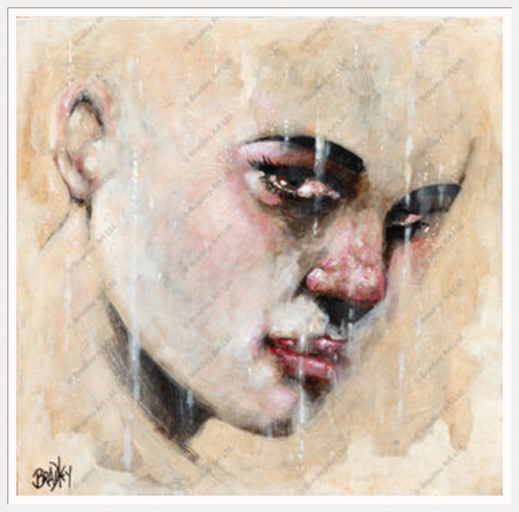 "Sorrow" (Square) HE Canvas