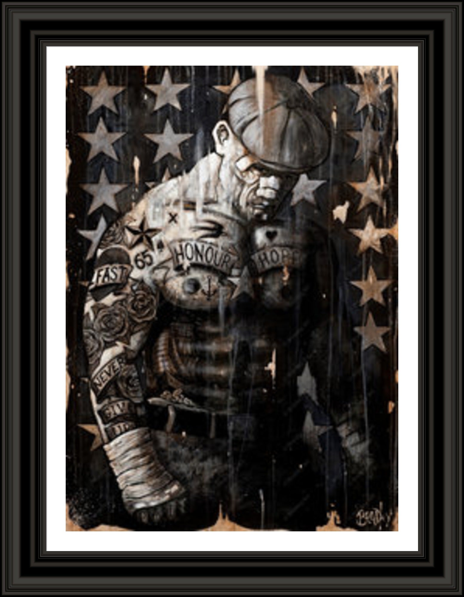 "Never Give Up" HE Canvas