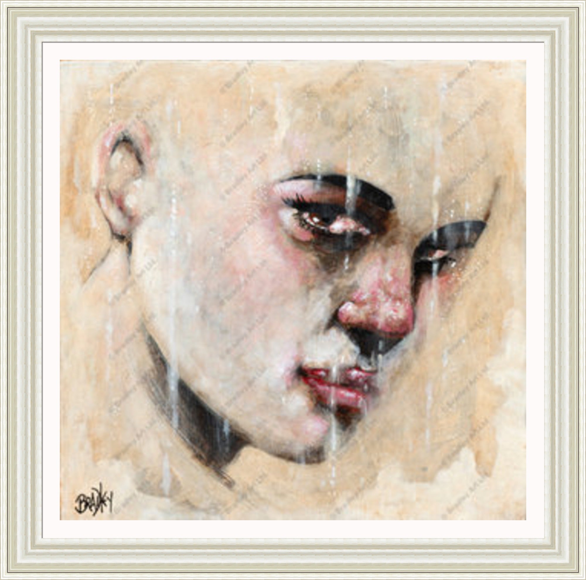 "Sorrow" (Square) HE Canvas