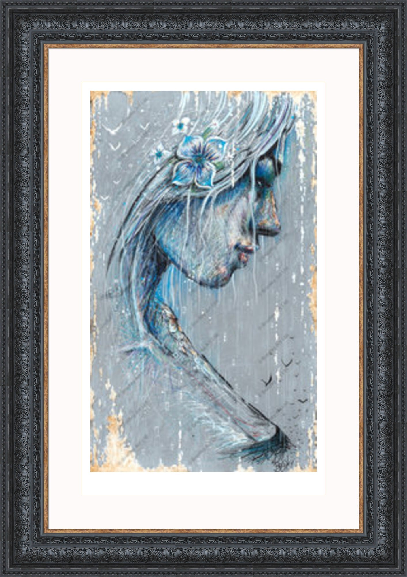 "Sorrow" (Grey) Print