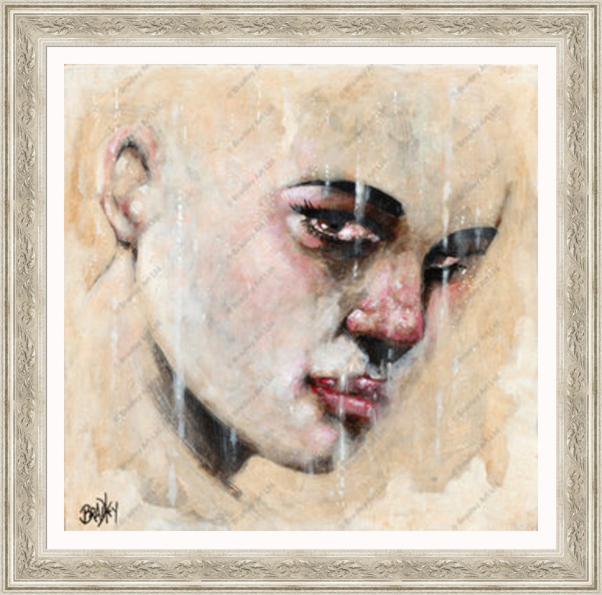 "Sorrow" (Square) HE Canvas