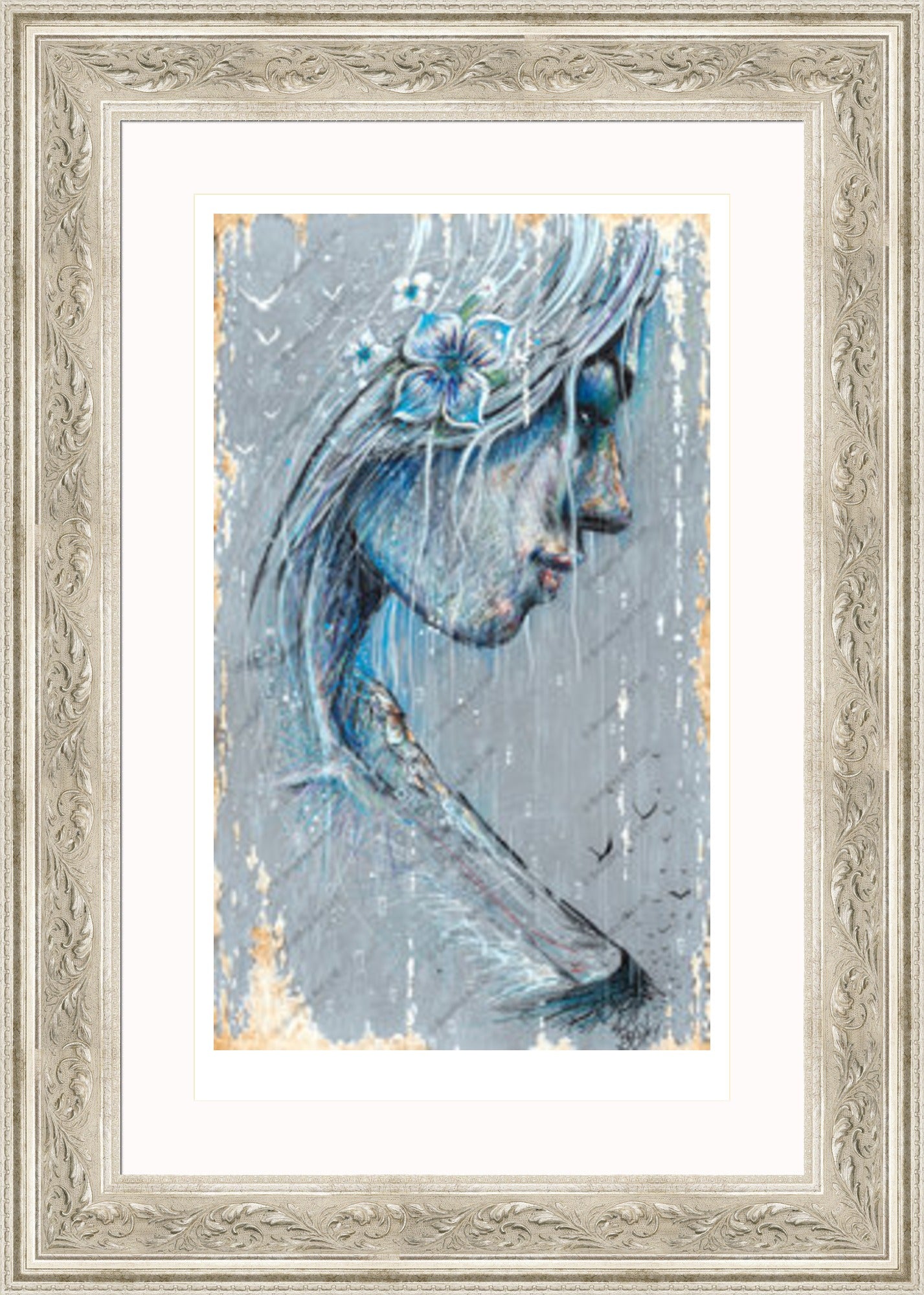 "Sorrow" (Grey) Print