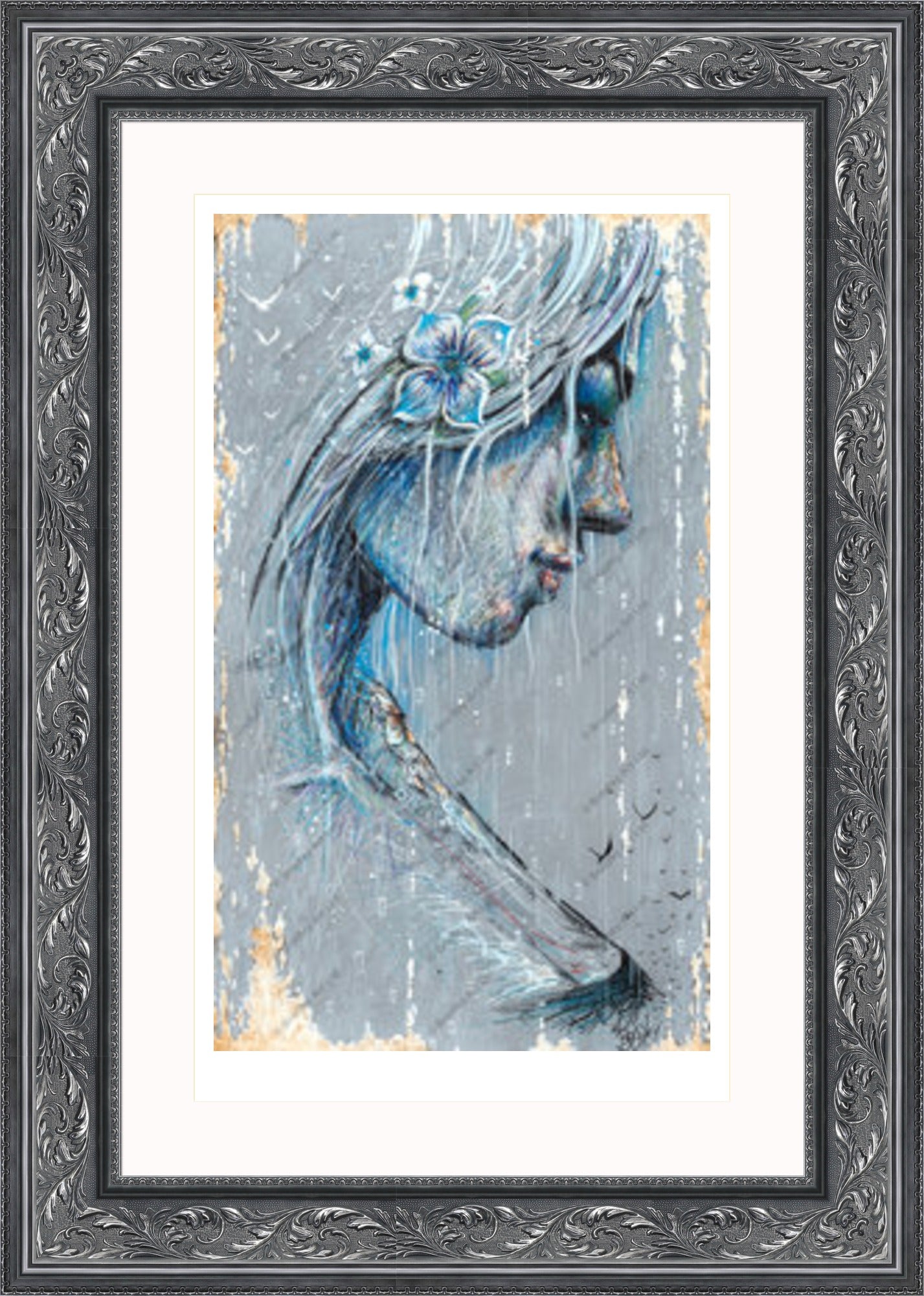 "Sorrow" (Grey) Print
