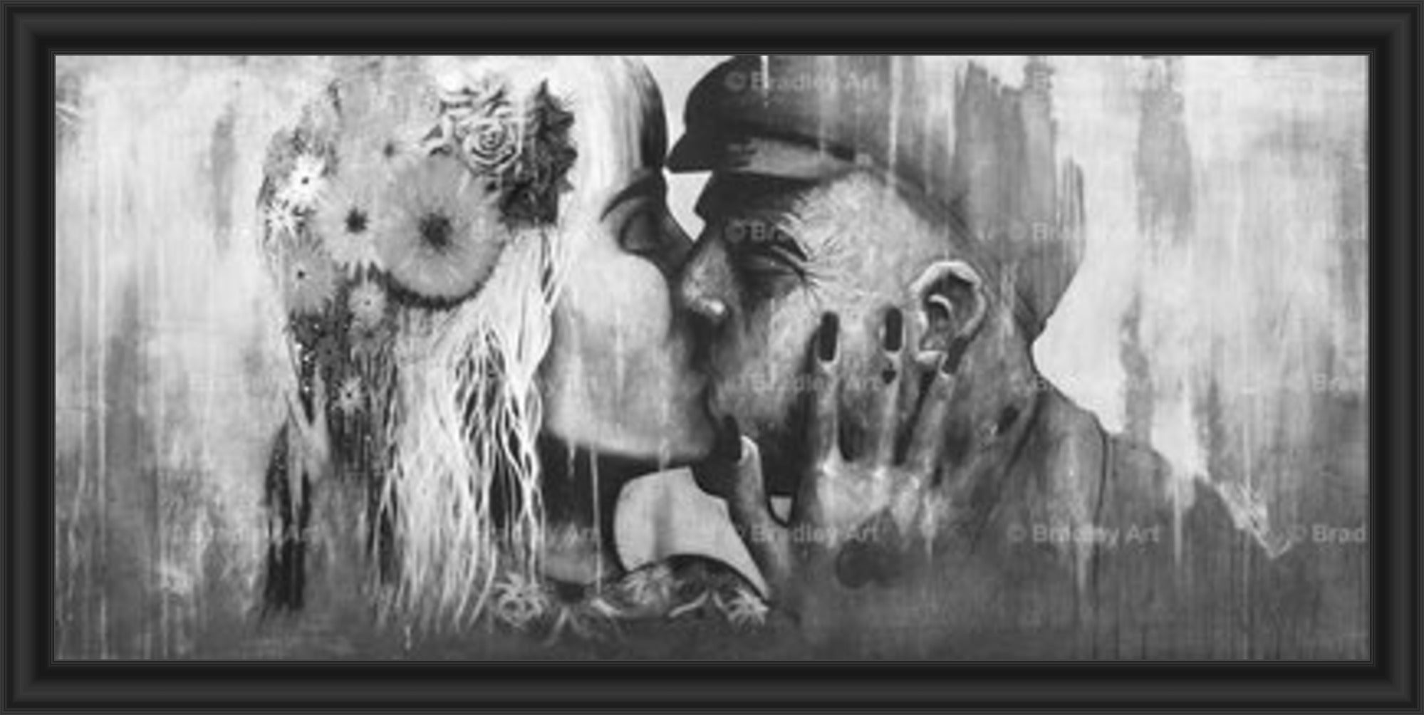 "The Kiss" (B&W) XL Print