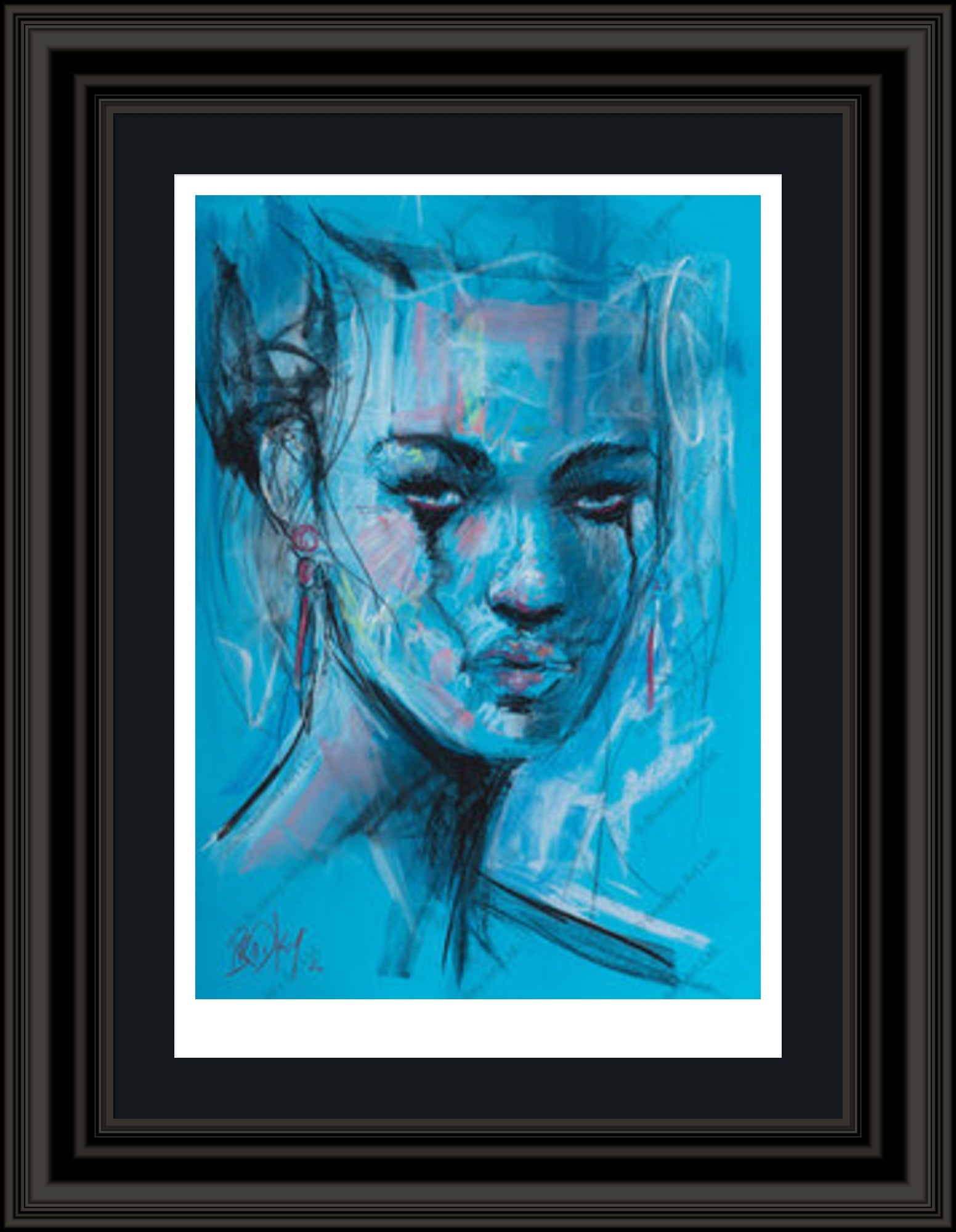 "Study II" (Blue) Print