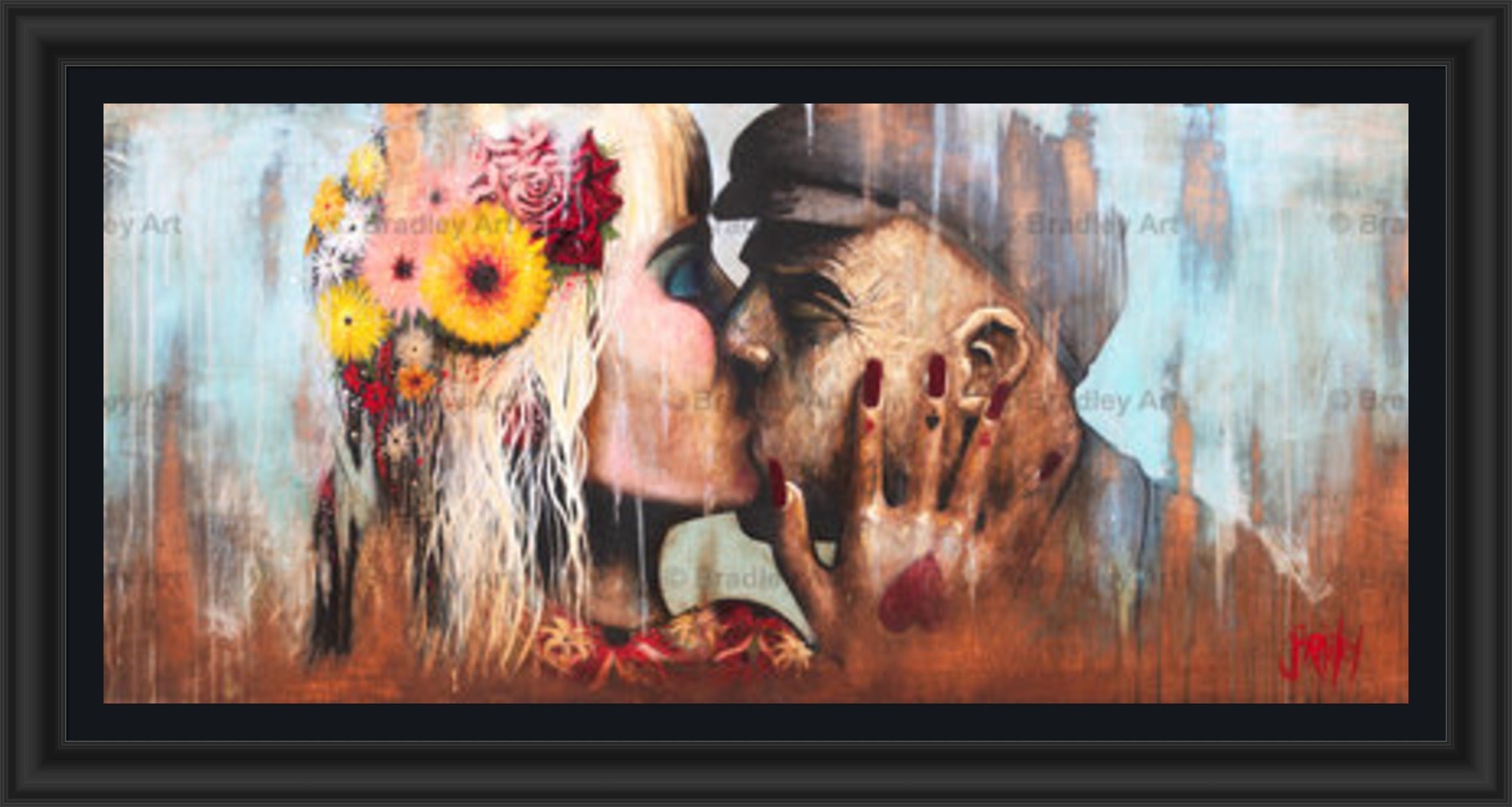 "The Kiss" HE Canvas