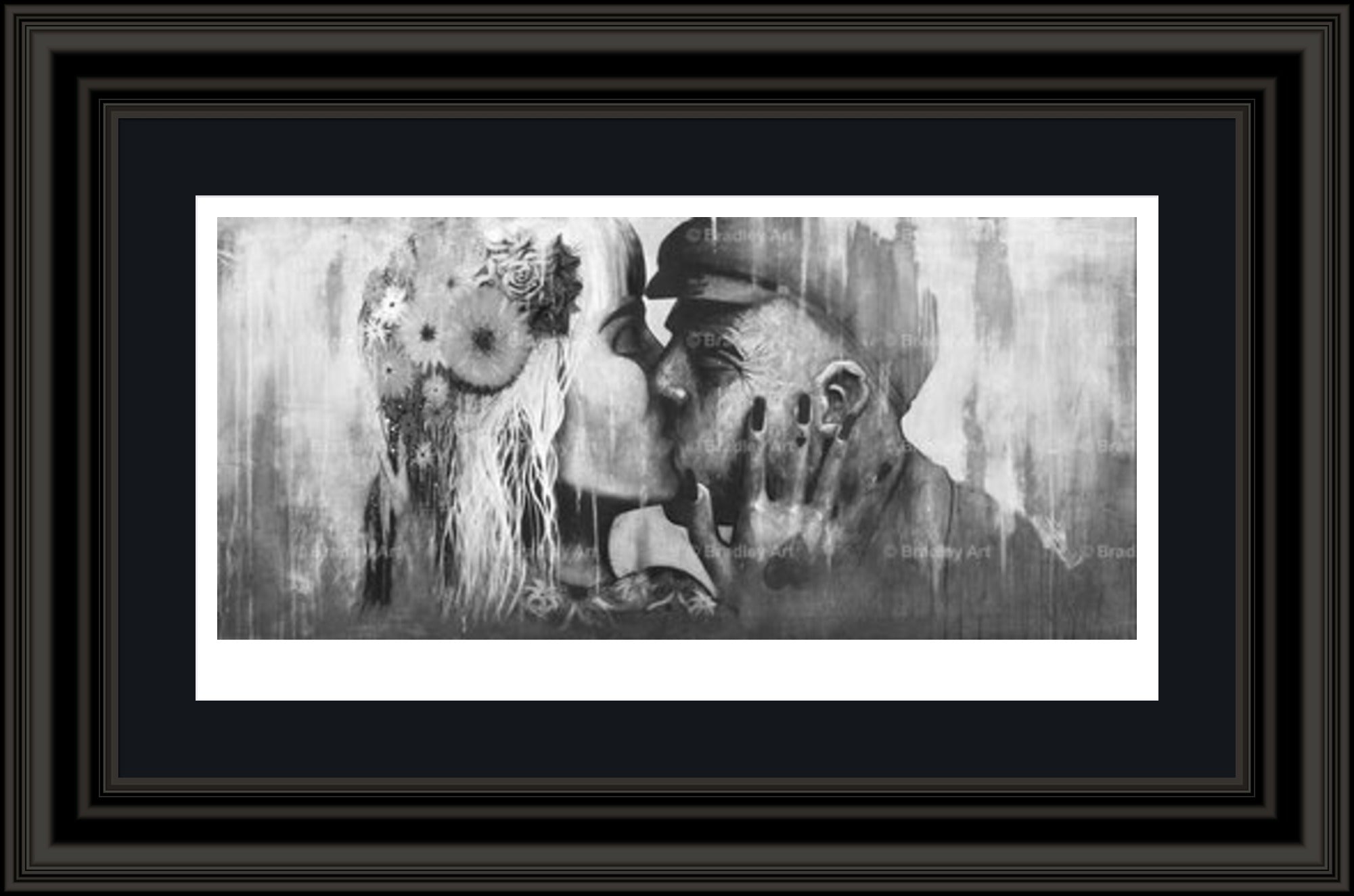 "The Kiss" (B&W) Print