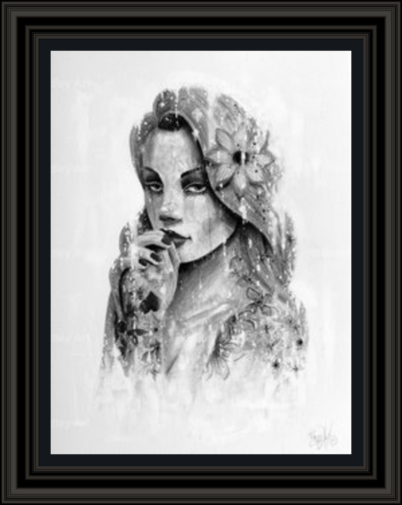 "Serenity" (B&W) HE Canvas