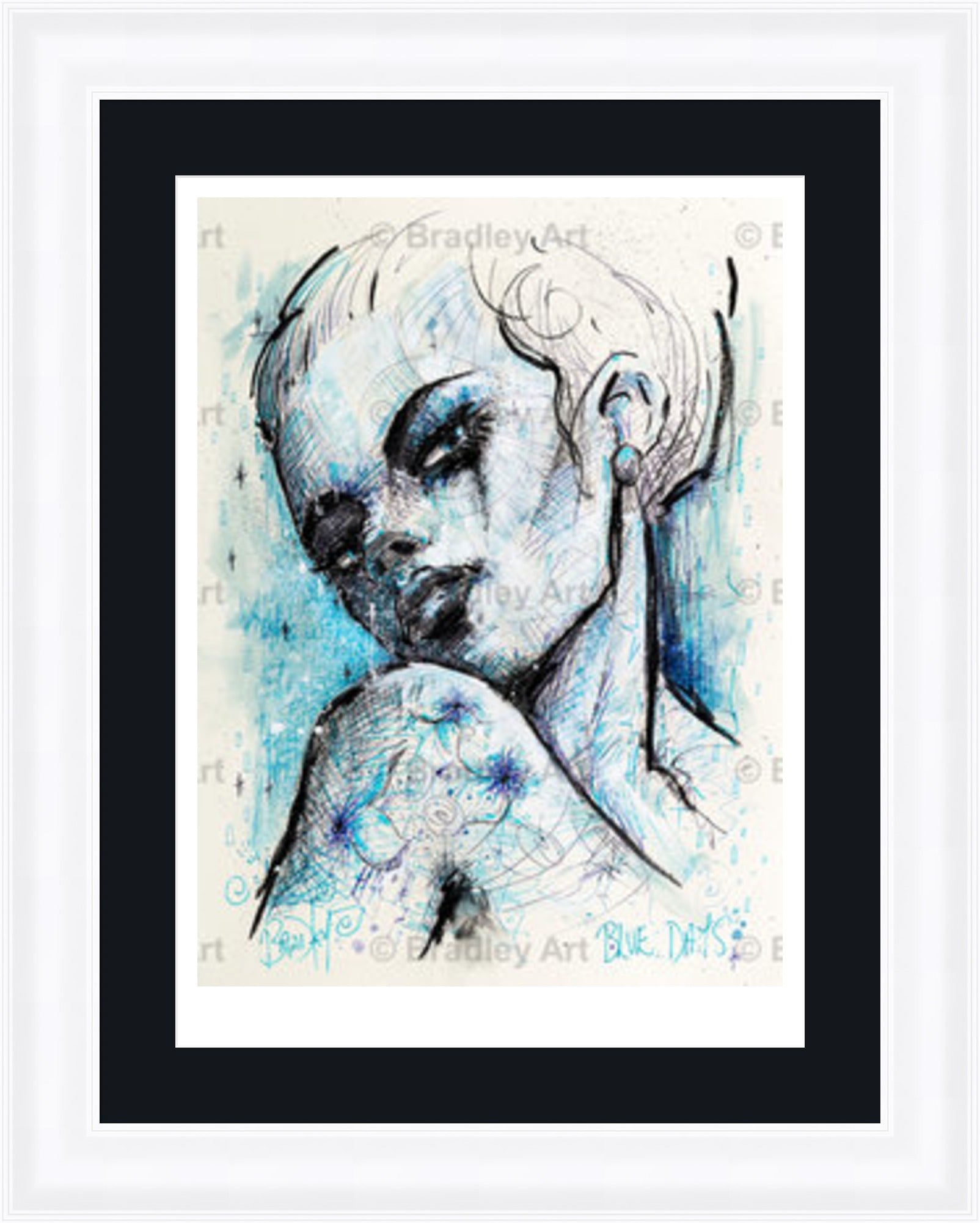 "Blue Days" Print