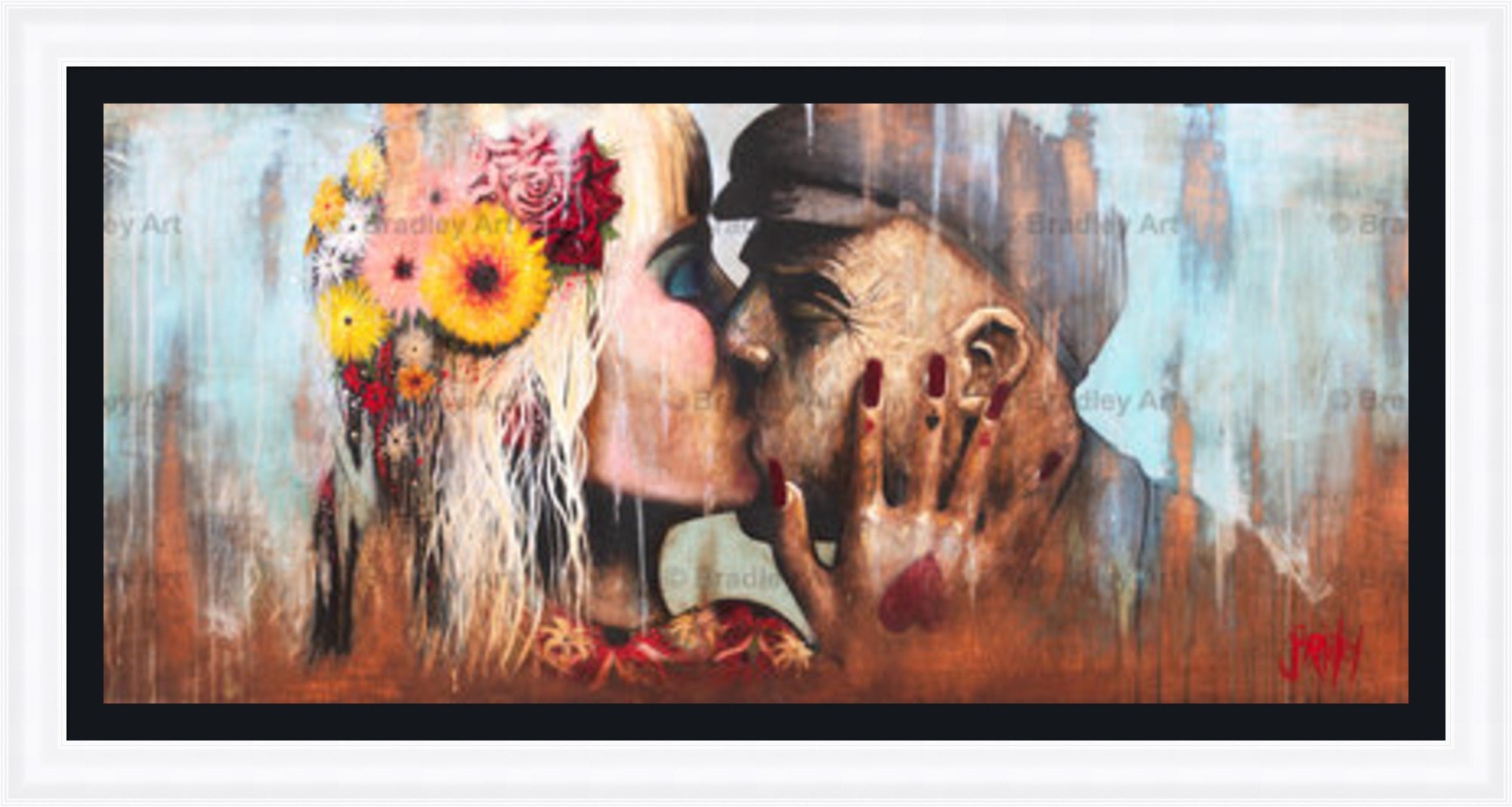 "The Kiss" HE Canvas