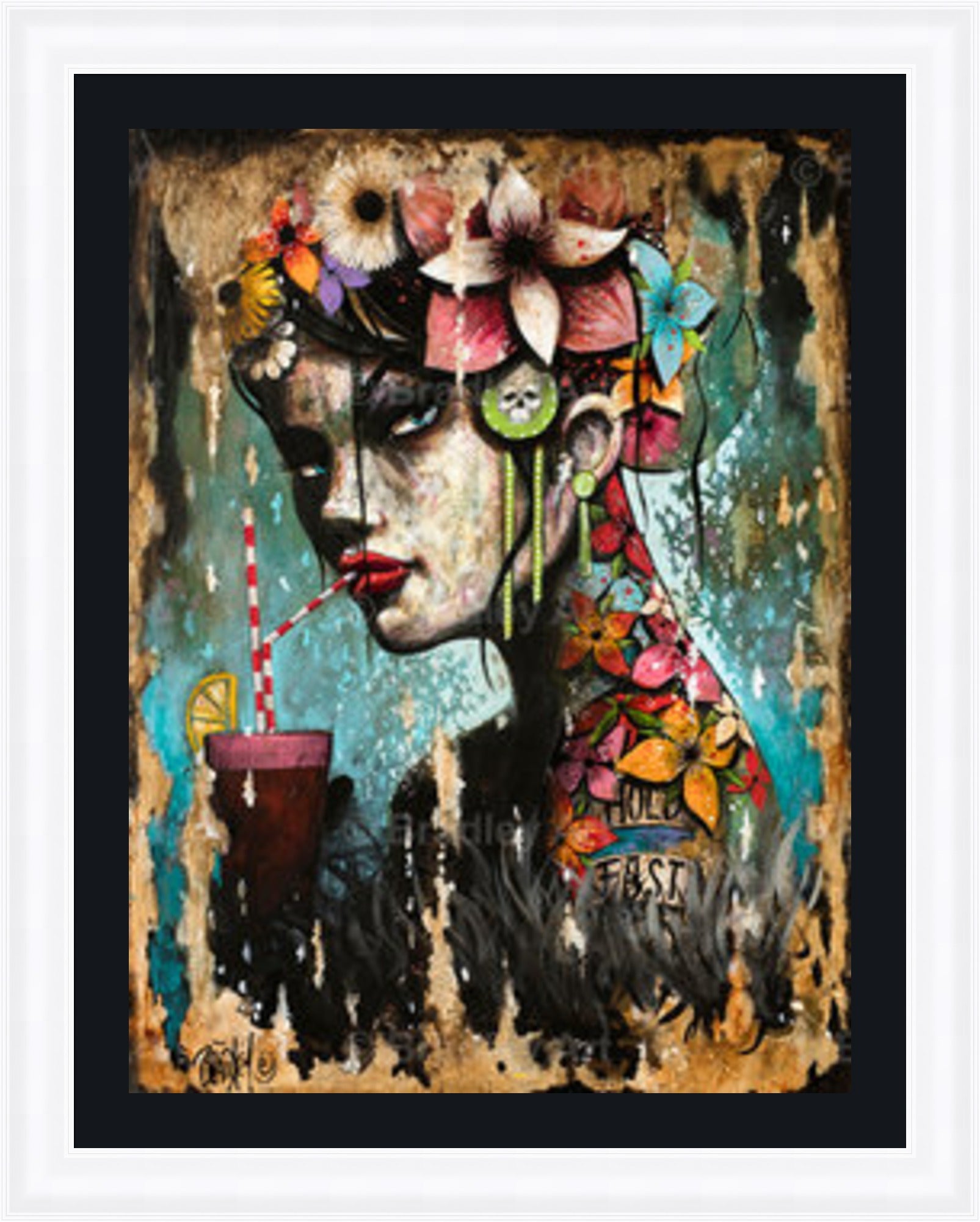 "Hold Fast Girl" Canvas