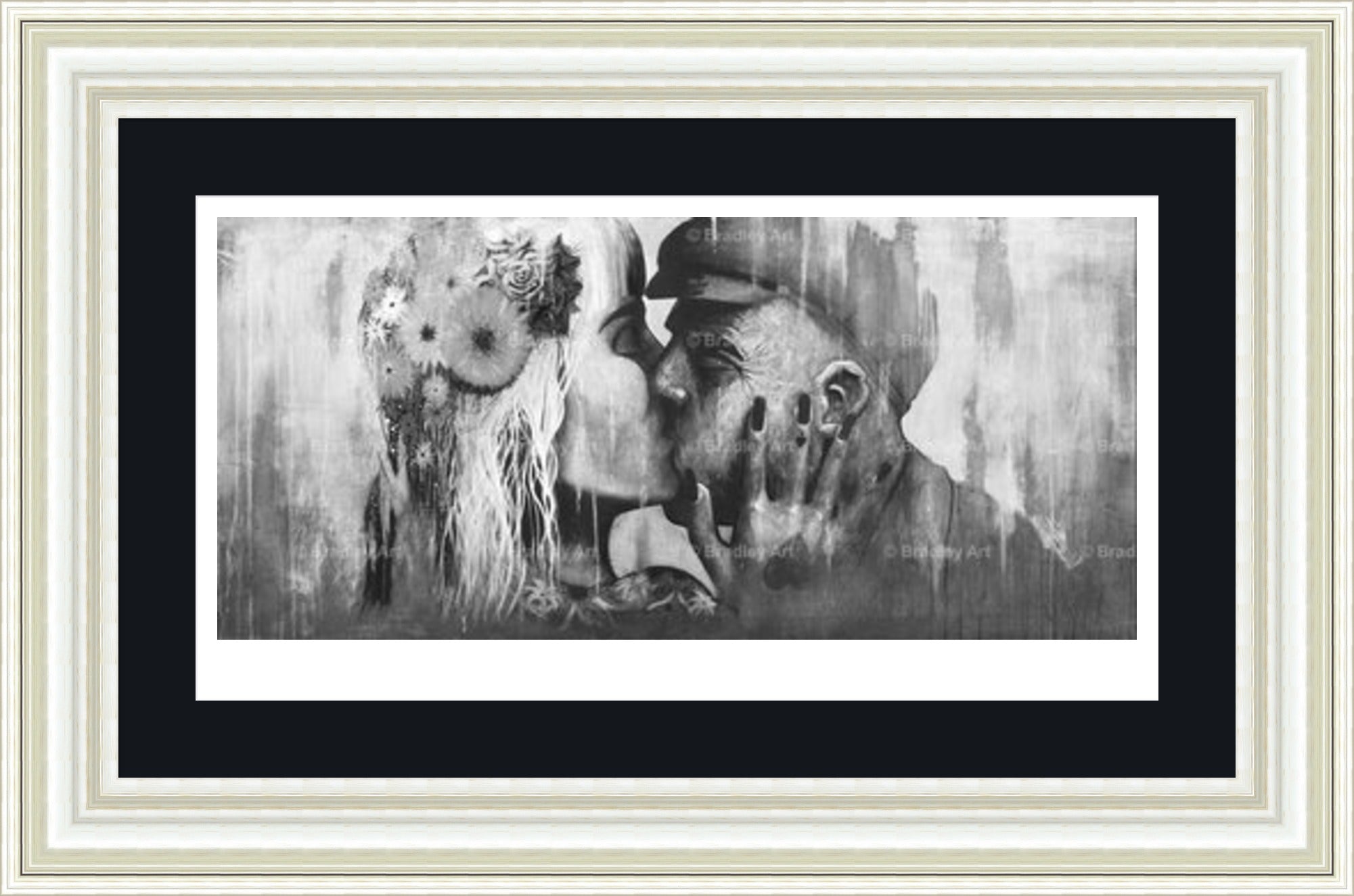 "The Kiss" (B&W) Print