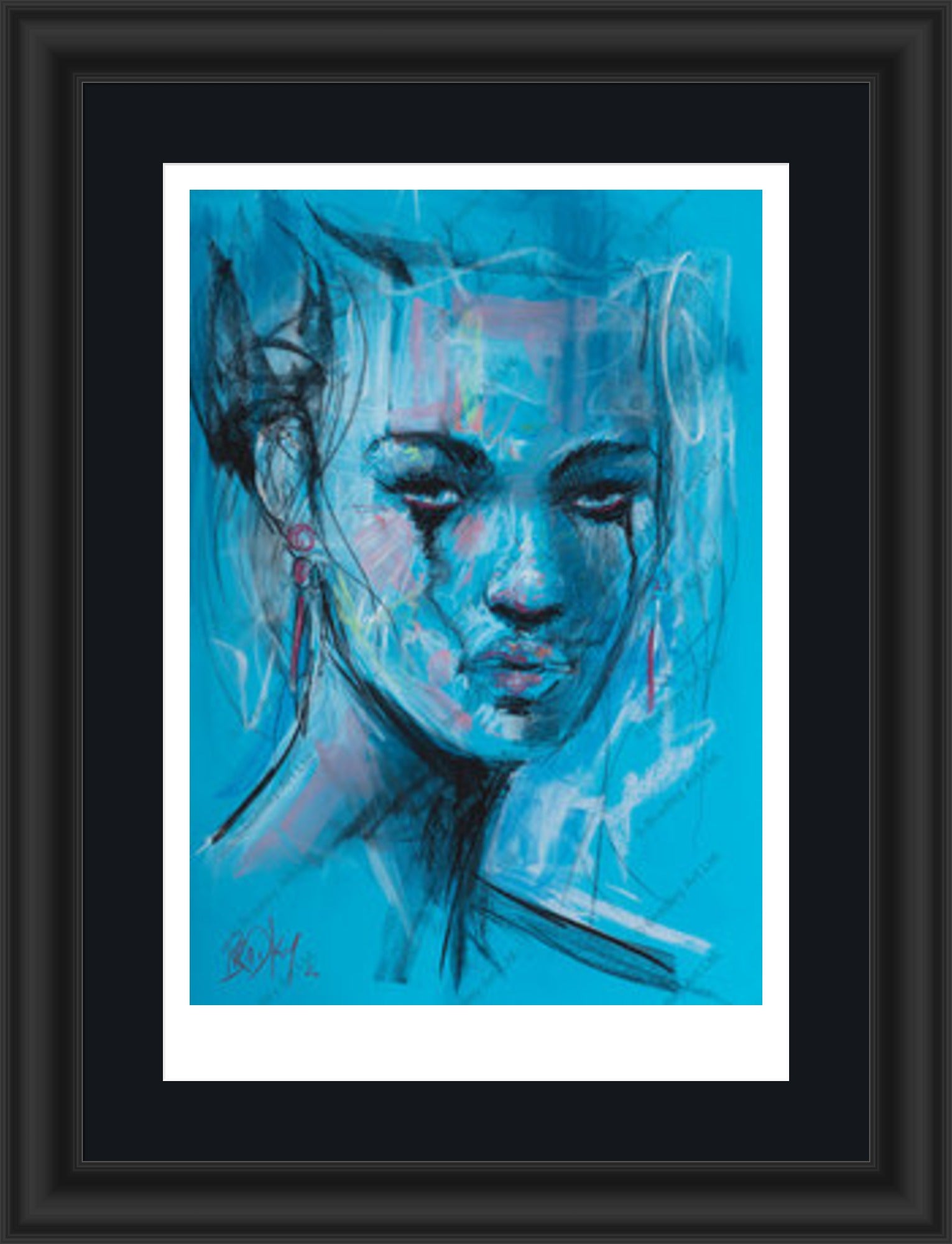 "Study II" (Blue) Print