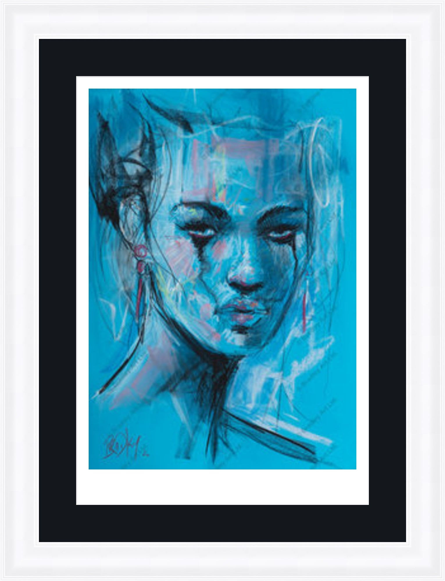 "Study II" (Blue) Print