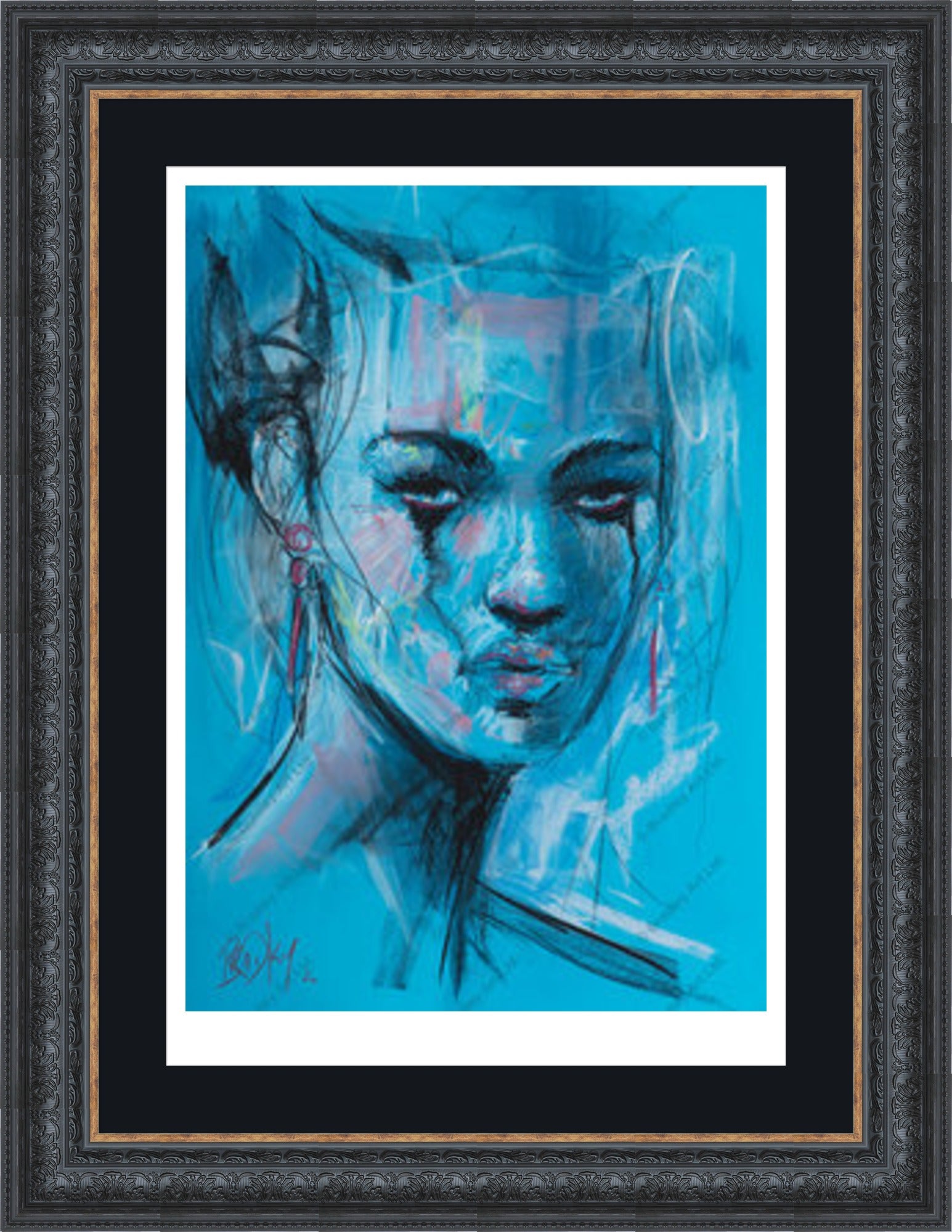 "Study II" (Blue) Print