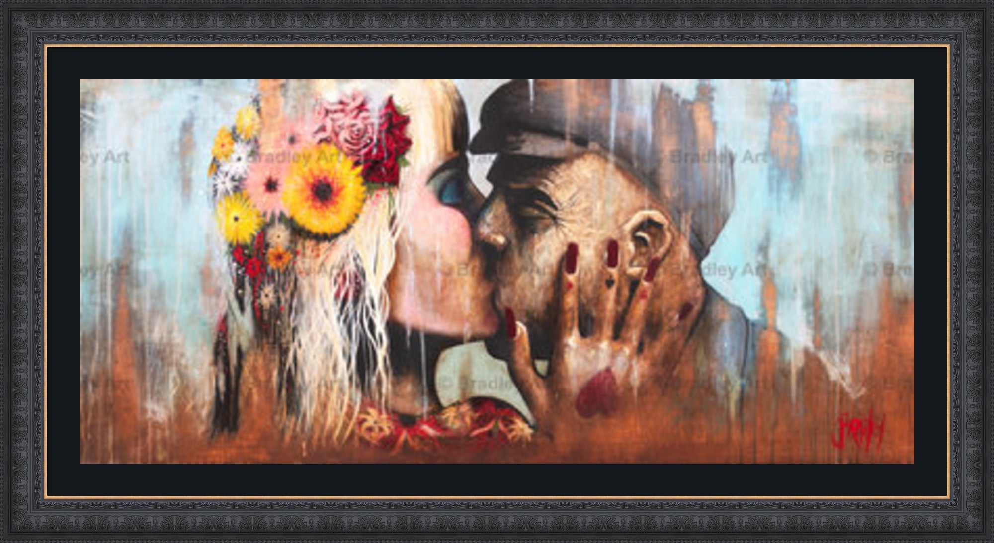 "The Kiss" HE Canvas