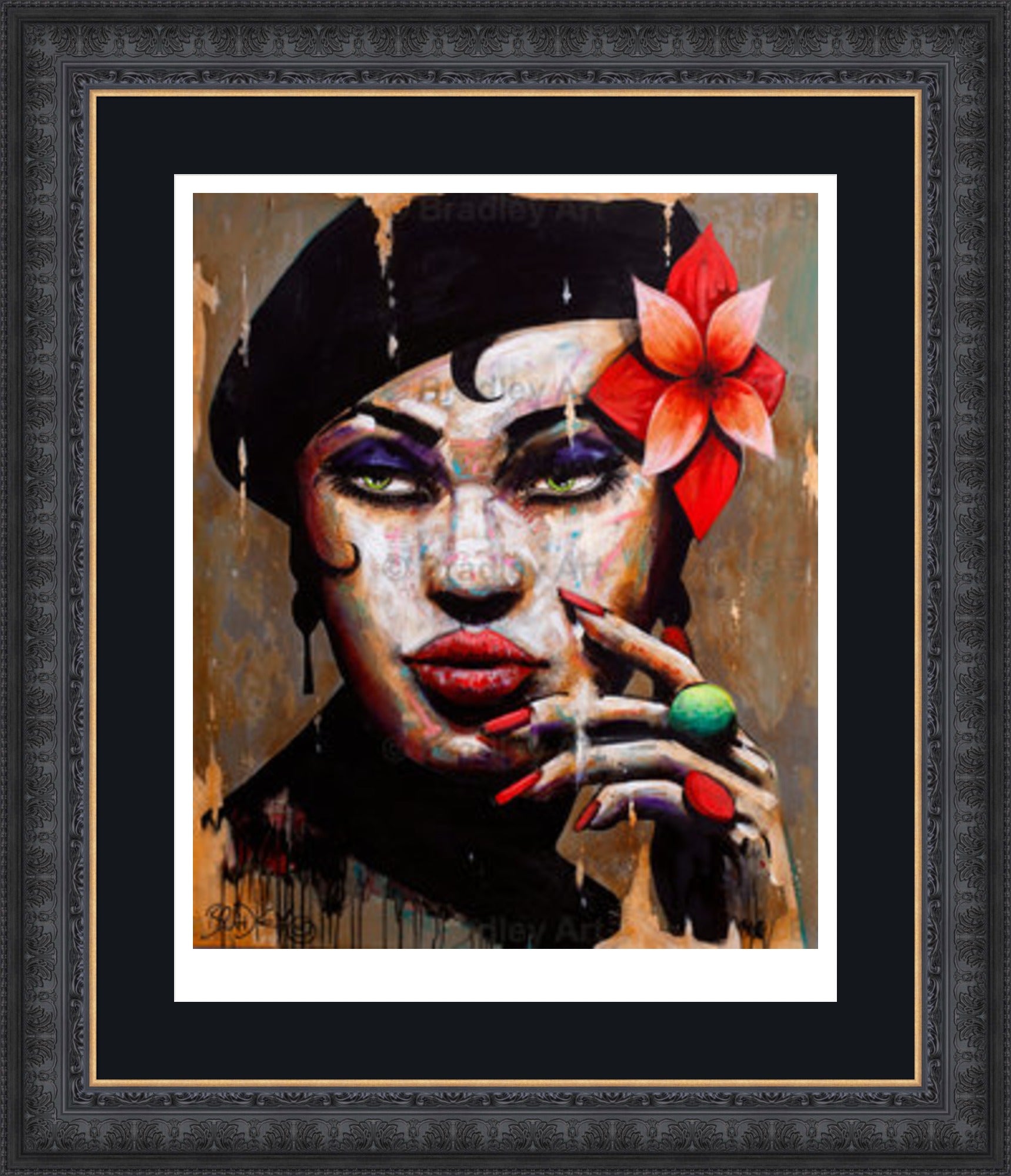 "La Femme en Noir" Print
