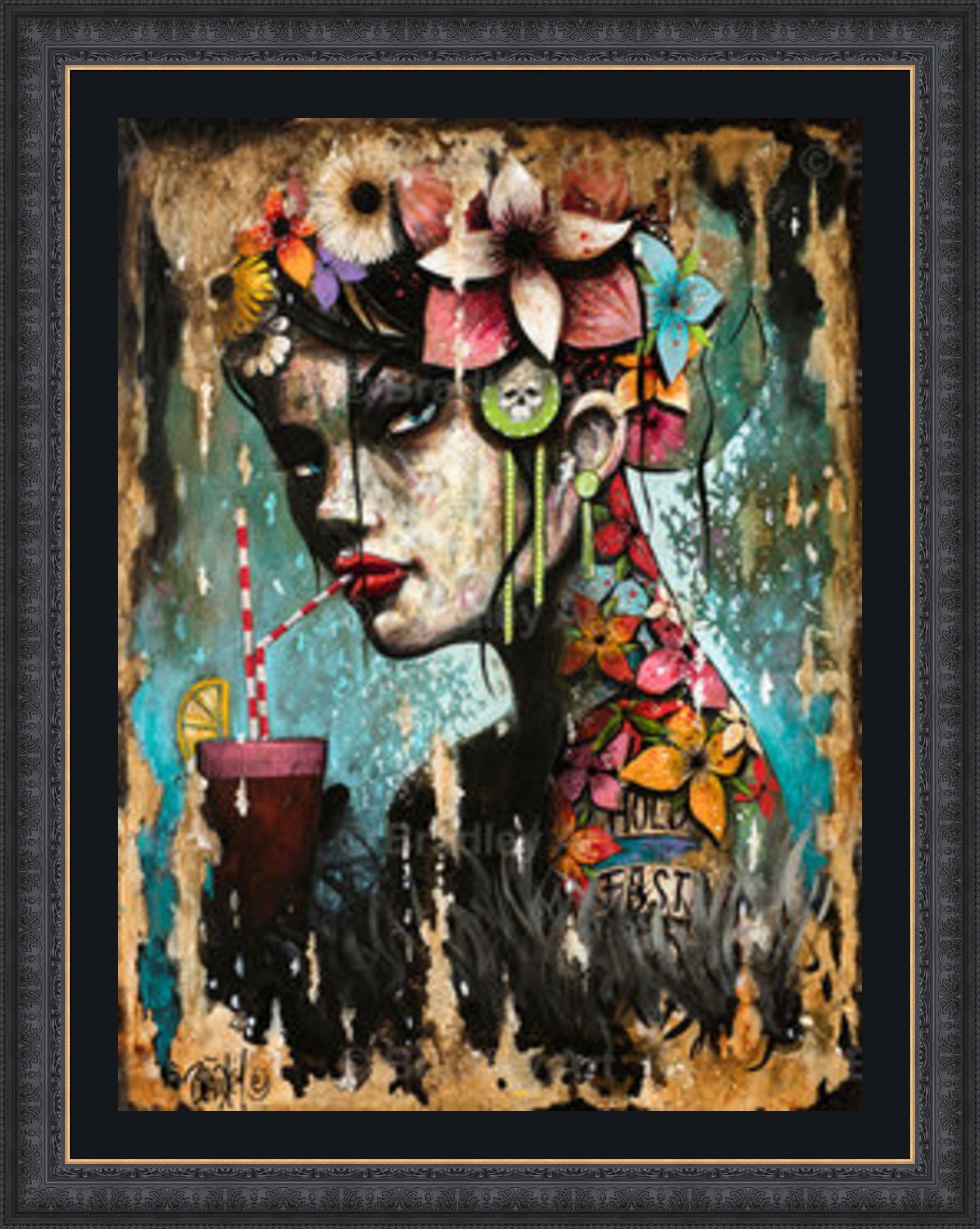 "Hold Fast Girl" Canvas