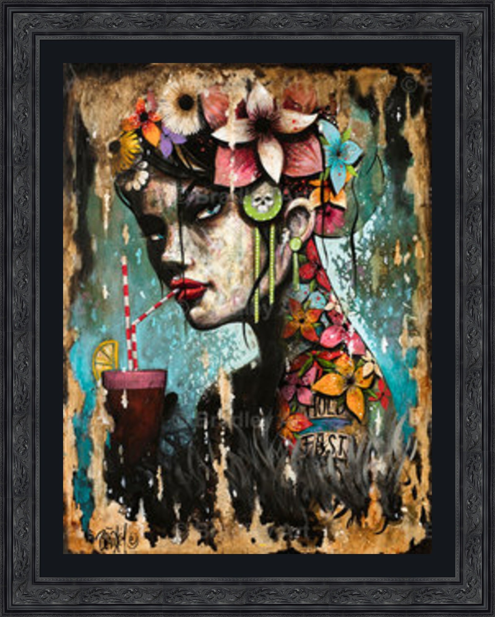 "Hold Fast Girl" Canvas