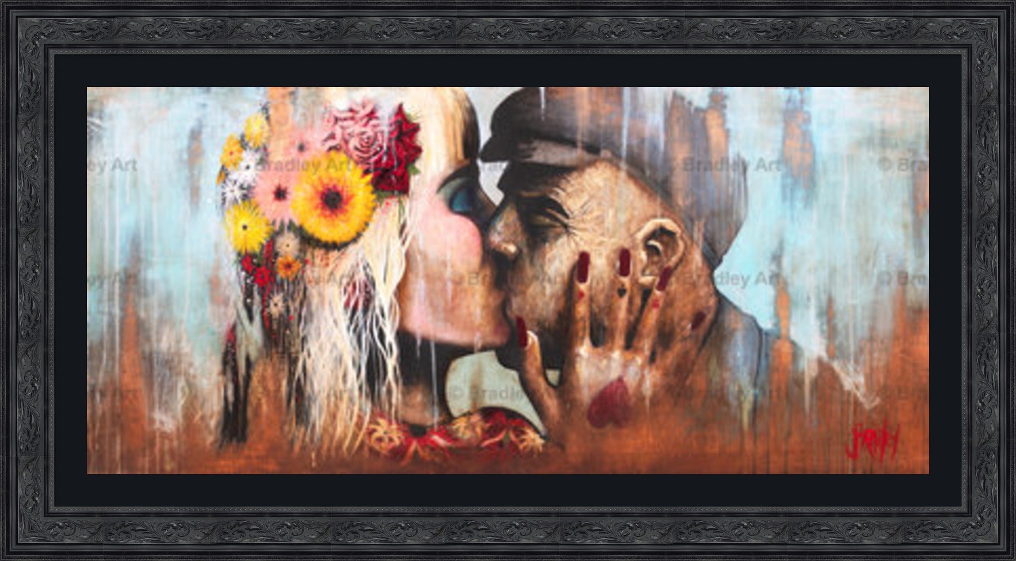 "The Kiss" HE Canvas