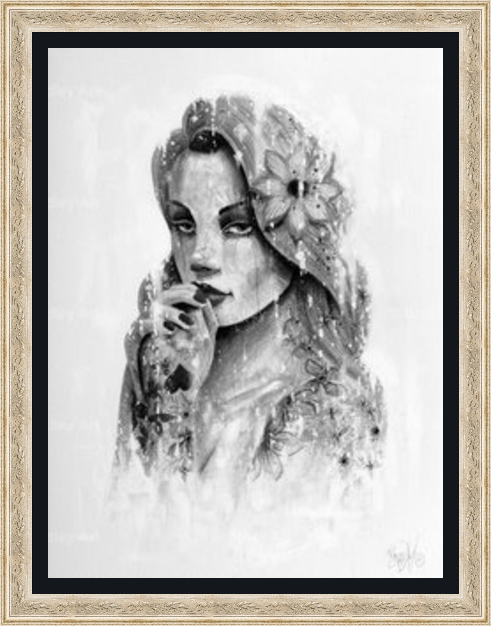 "Serenity" (B&W) HE Canvas