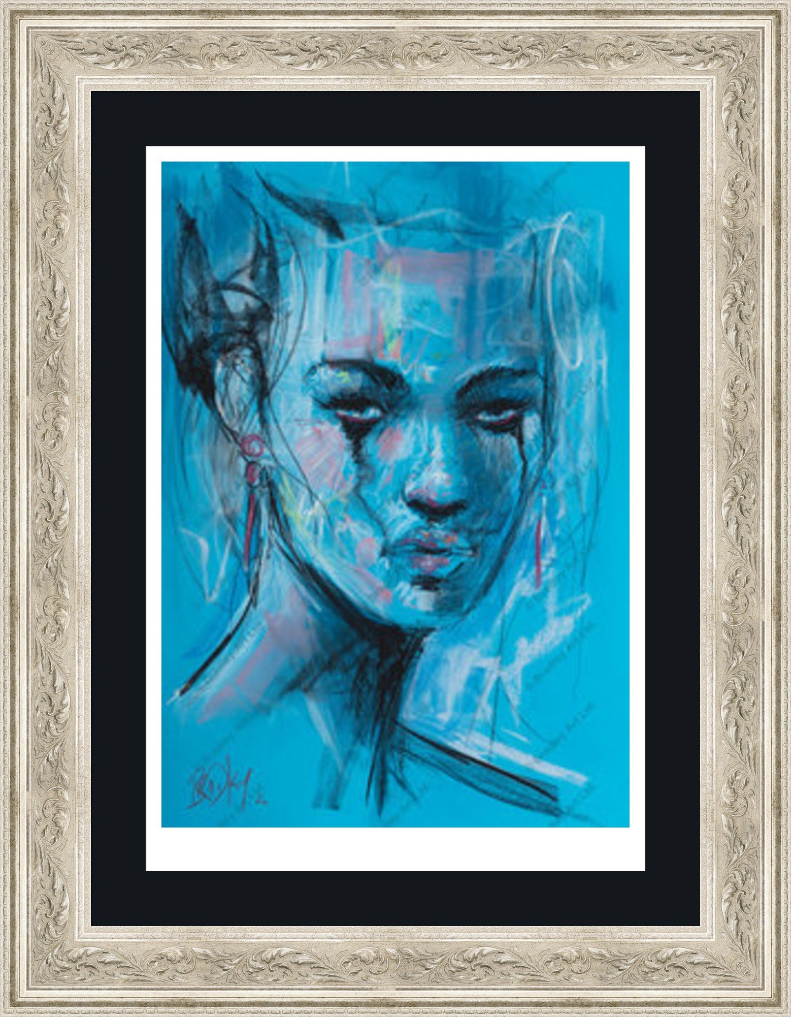 "Study II" (Blue) Print