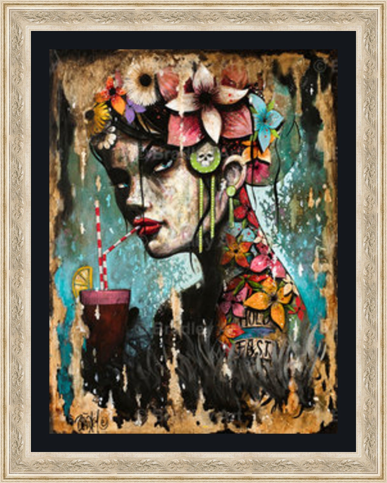 "Hold Fast Girl" Canvas
