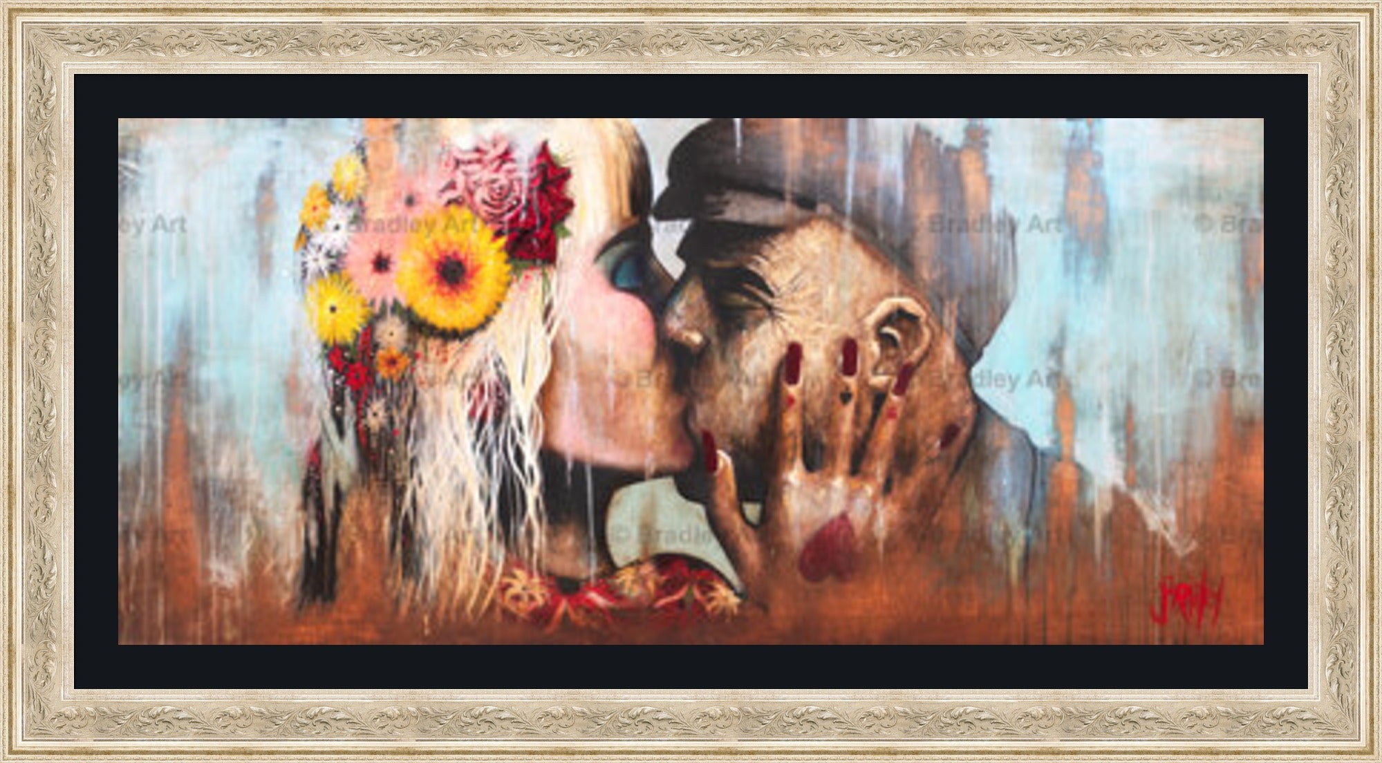 "The Kiss" HE Canvas