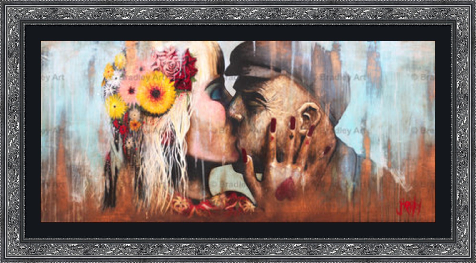 "The Kiss" HE Canvas