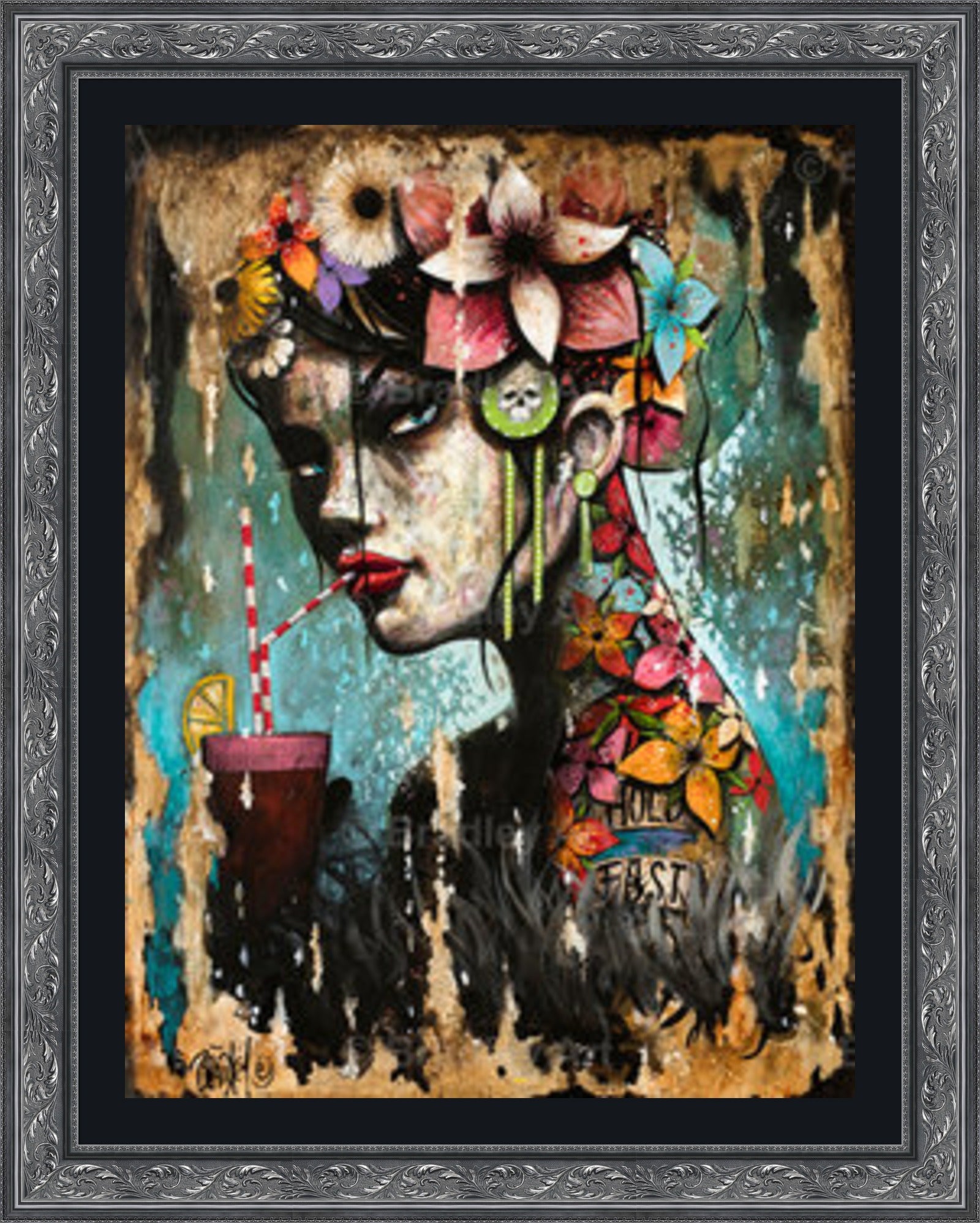 "Hold Fast Girl" Canvas