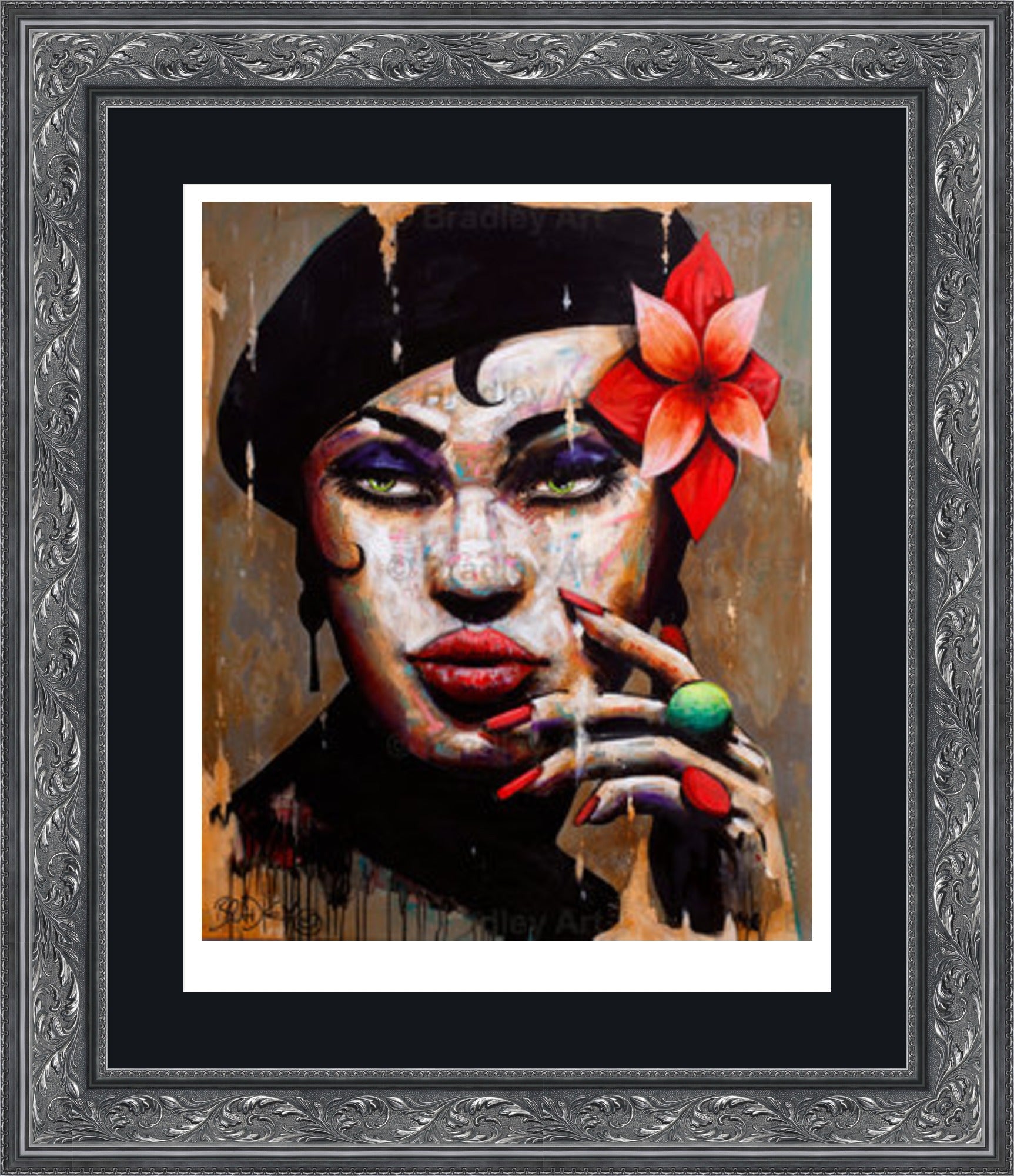 "La Femme en Noir" Print