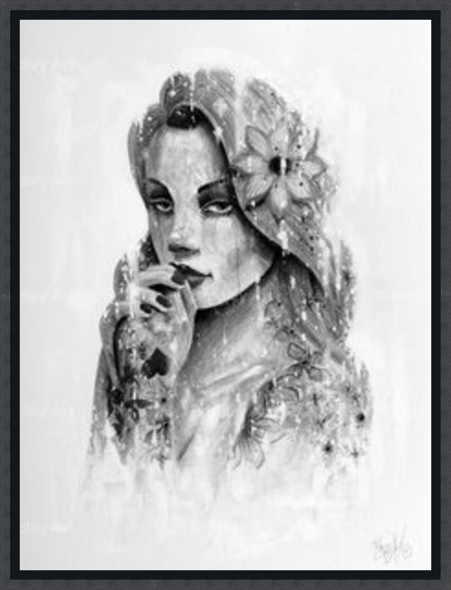"Serenity" (B&W) HE Canvas