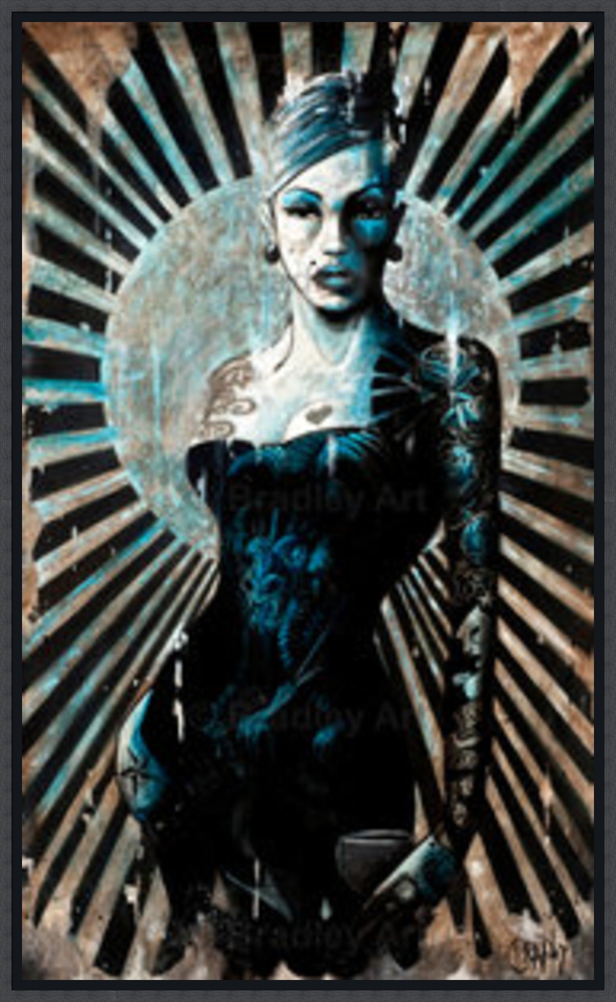 "La Femme Bleue" Canvas