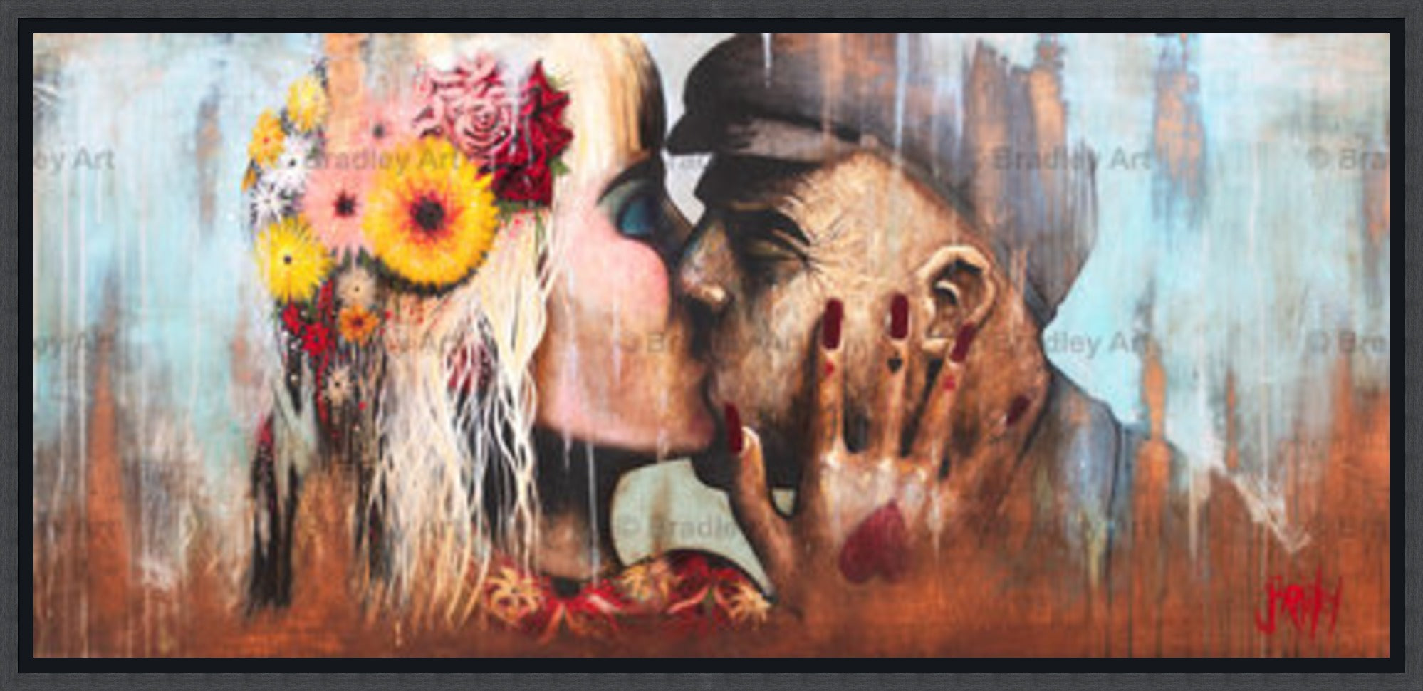 "The Kiss" HE Canvas